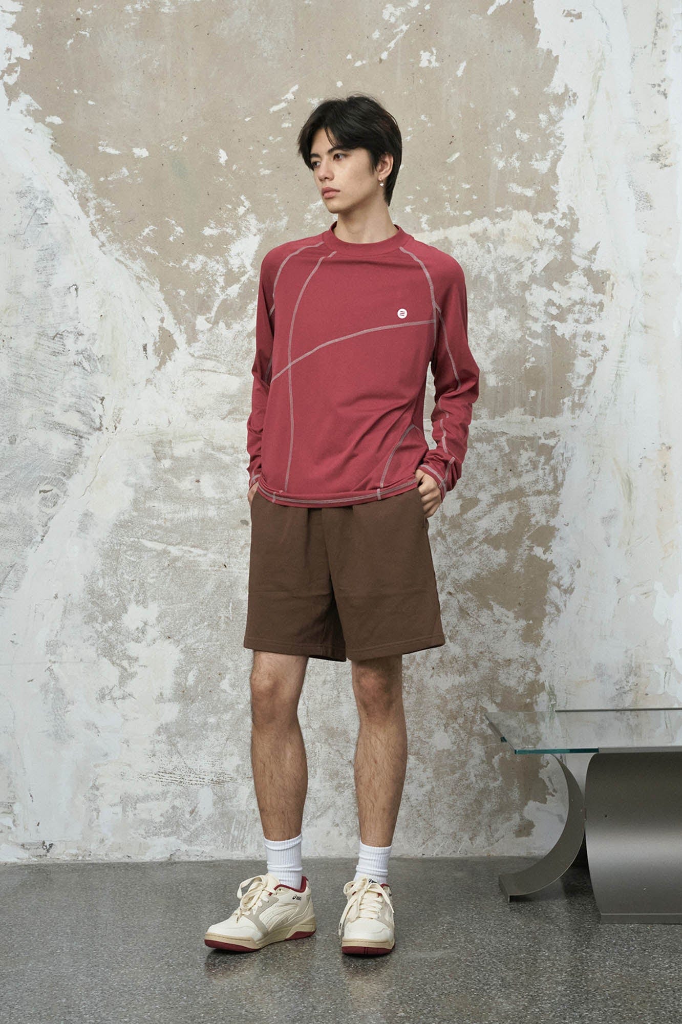 ENSHADOWER Asymmetrical Stitch Quick-Dry Long-Sleeve Tee, premium urban and streetwear designers apparel on PROJECTISR.com, ENSHADOWER