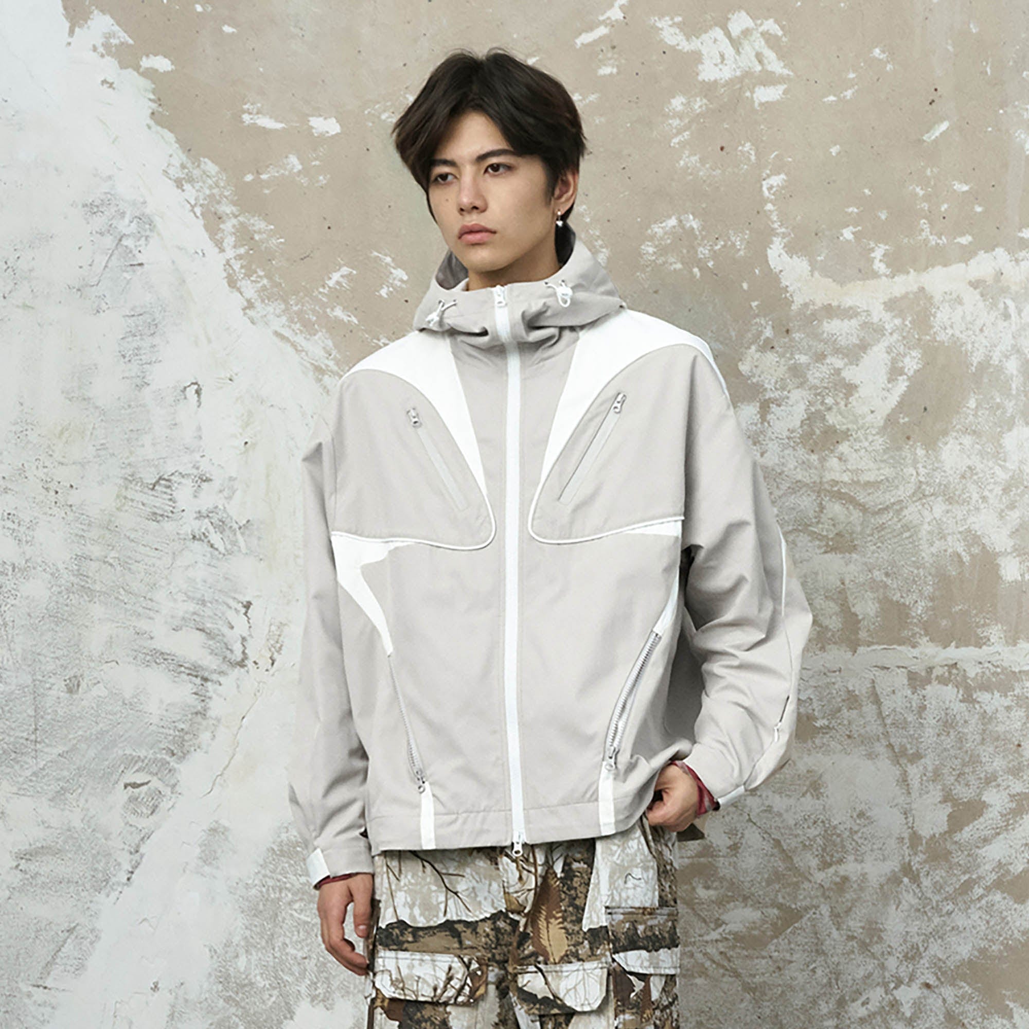ENSHADOWER Spliced Multi-Pocket Waterproof Hooded Jacket, premium urban and streetwear designers apparel on PROJECTISR.com, ENSHADOWER