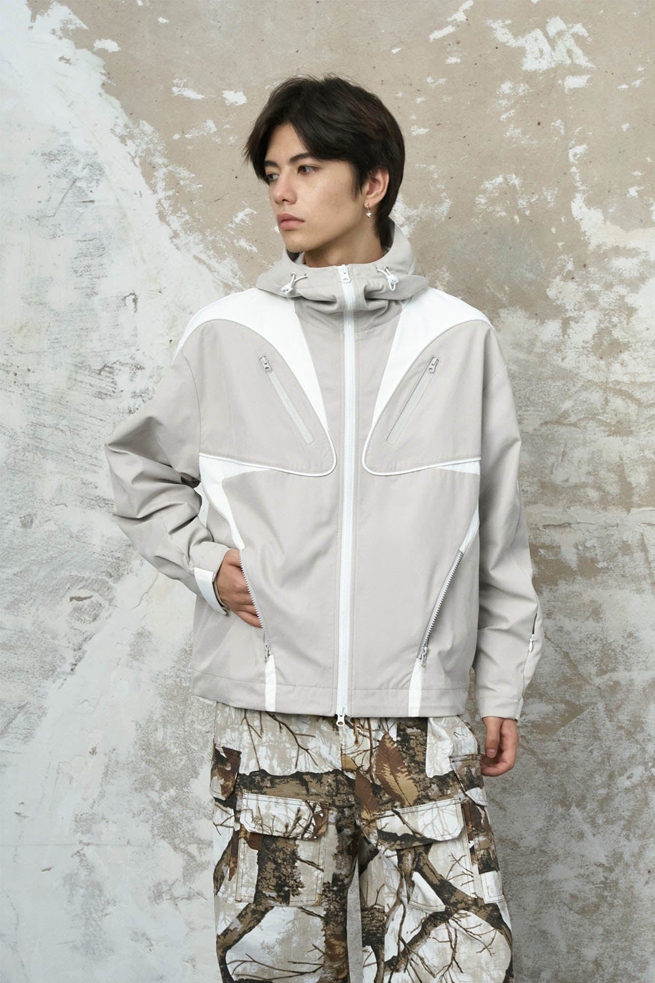 ENSHADOWER Spliced Multi-Pocket Waterproof Hooded Jacket, premium urban and streetwear designers apparel on PROJECTISR.com, ENSHADOWER