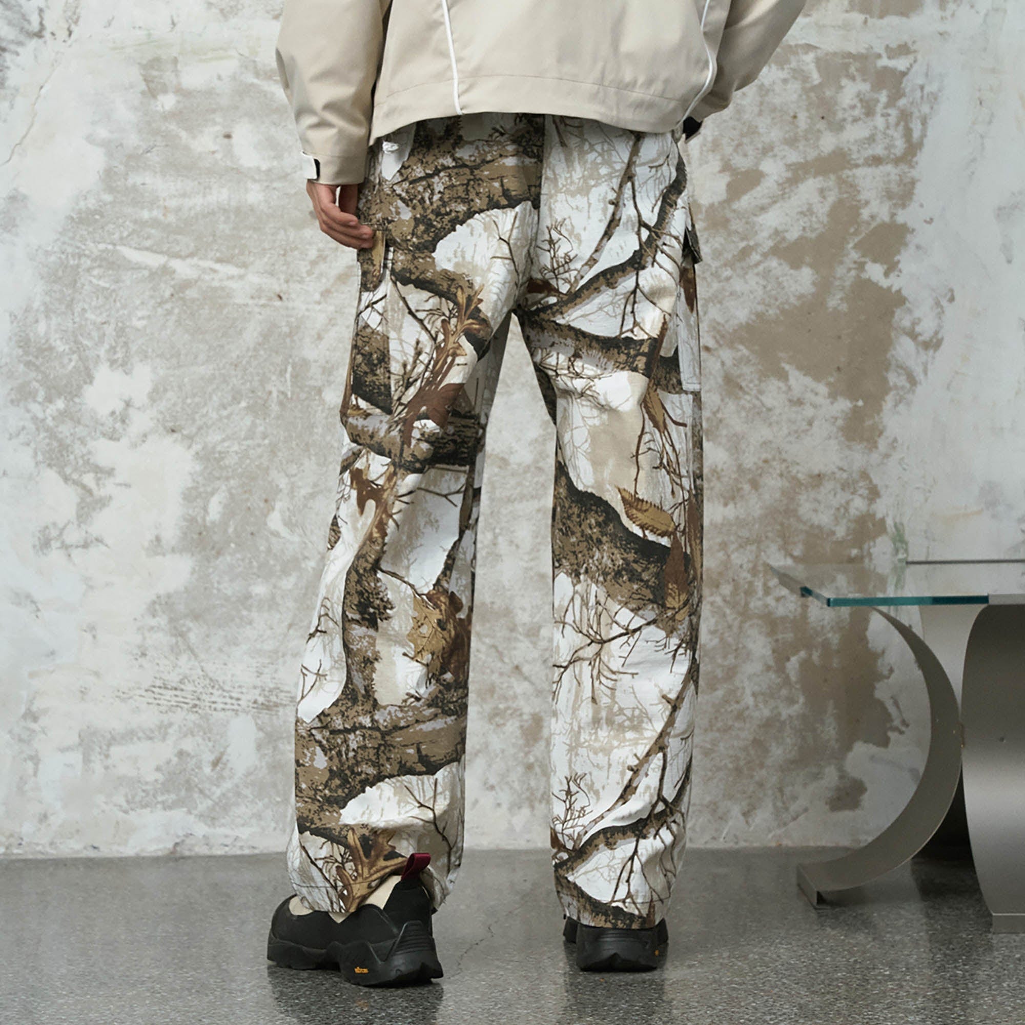 ENSHADOWER Branch Camo Multi-Pocket Straight-Leg Pants, premium urban and streetwear designers apparel on PROJECTISR.com, ENSHADOWER