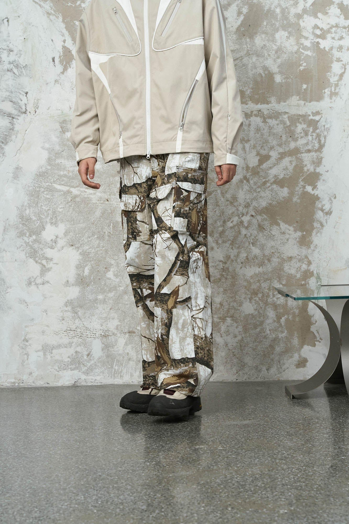 ENSHADOWER Branch Camo Multi-Pocket Straight-Leg Pants, premium urban and streetwear designers apparel on PROJECTISR.com, ENSHADOWER