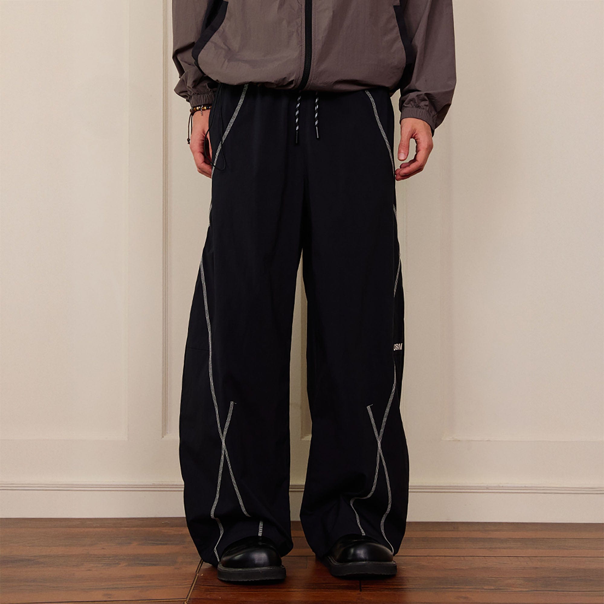 DONSMOKE Contrast Cross Stitch Quick-Dry Pants, premium urban and streetwear designers apparel on PROJECTISR.com, DONSMOKE