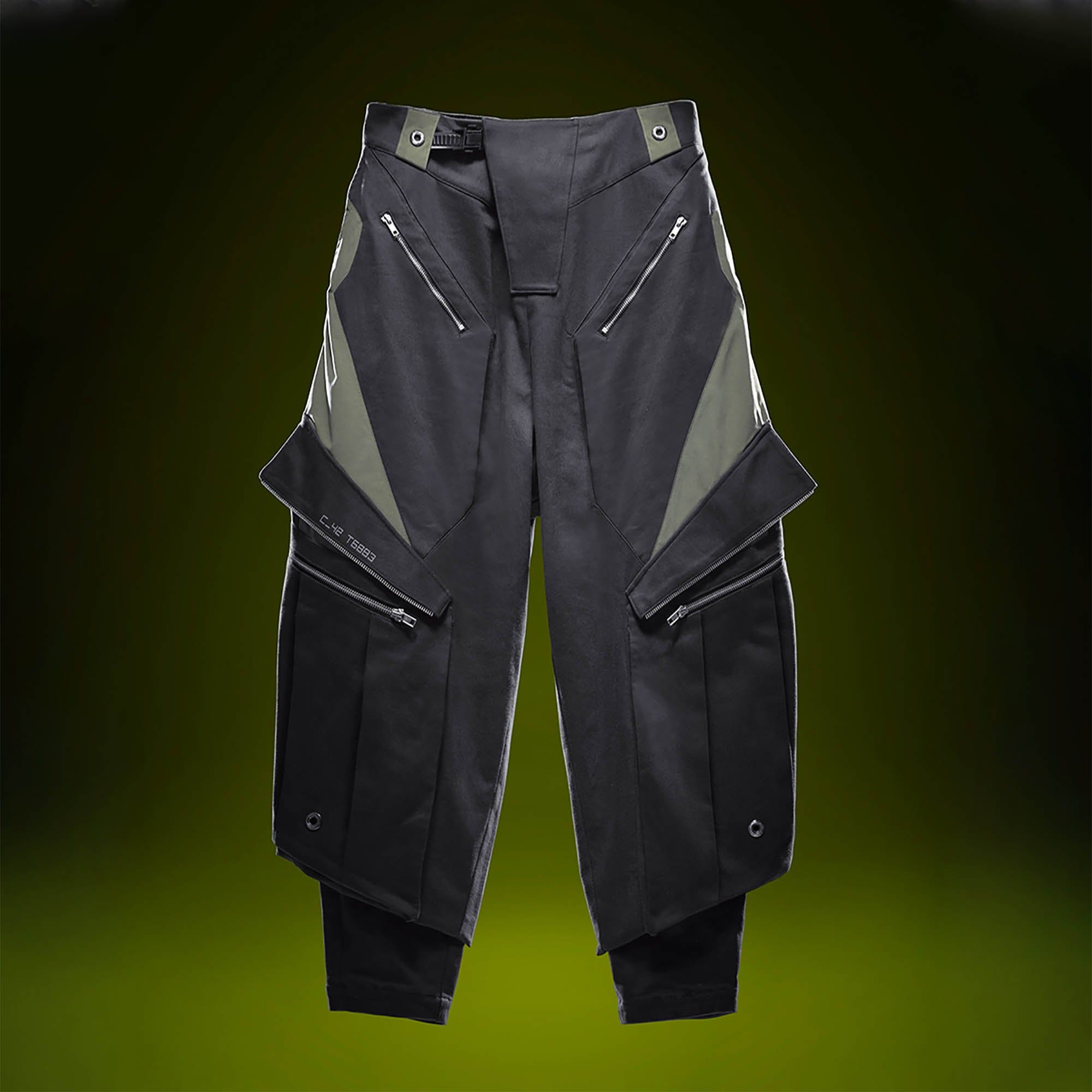 XIPHEVIL Blade Multi-Pocket Paneled Jogger Pants, premium urban and streetwear designers apparel on PROJECTISR.com, XIPHEVIL