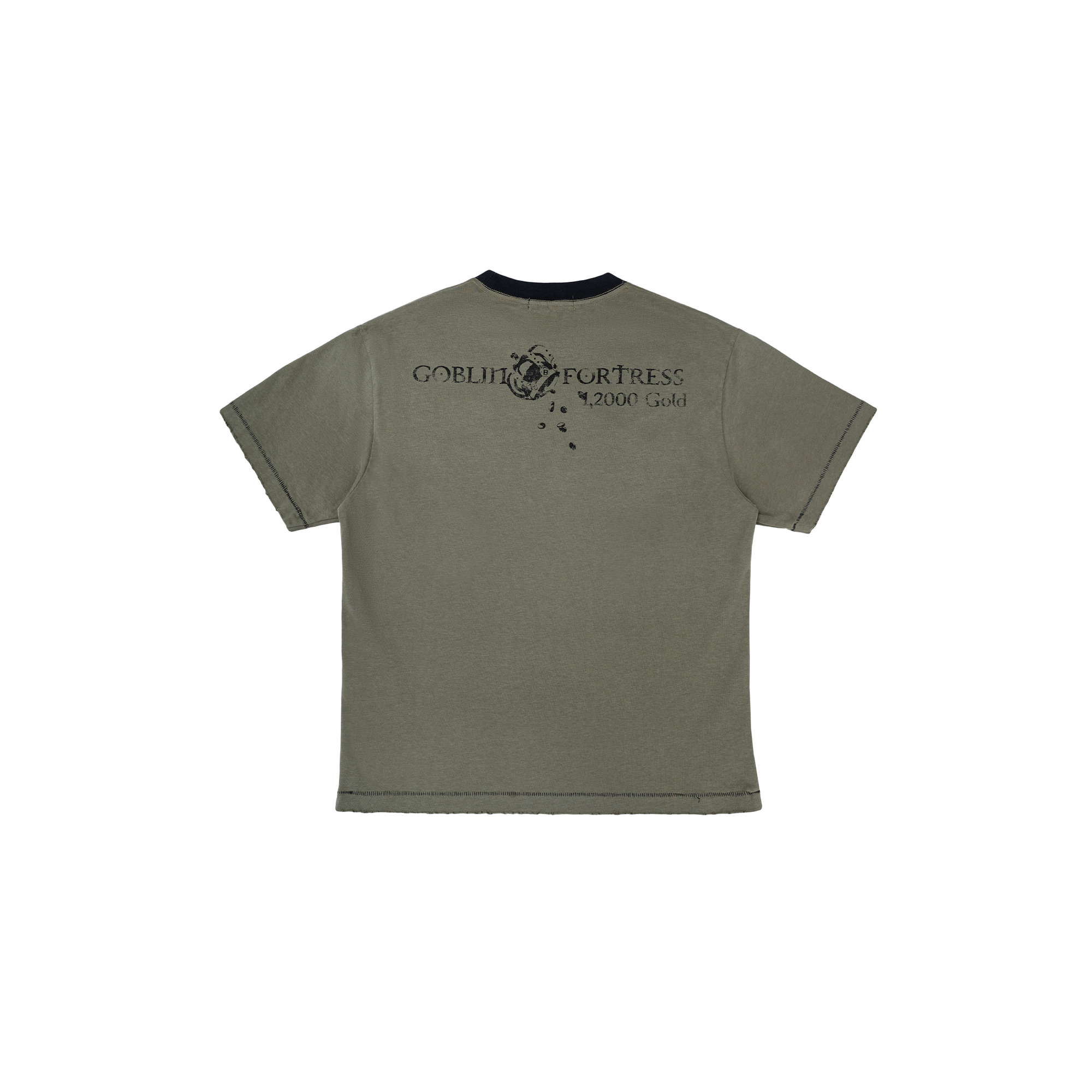 ESAIAS Washed Faded Graphic T-Shirt