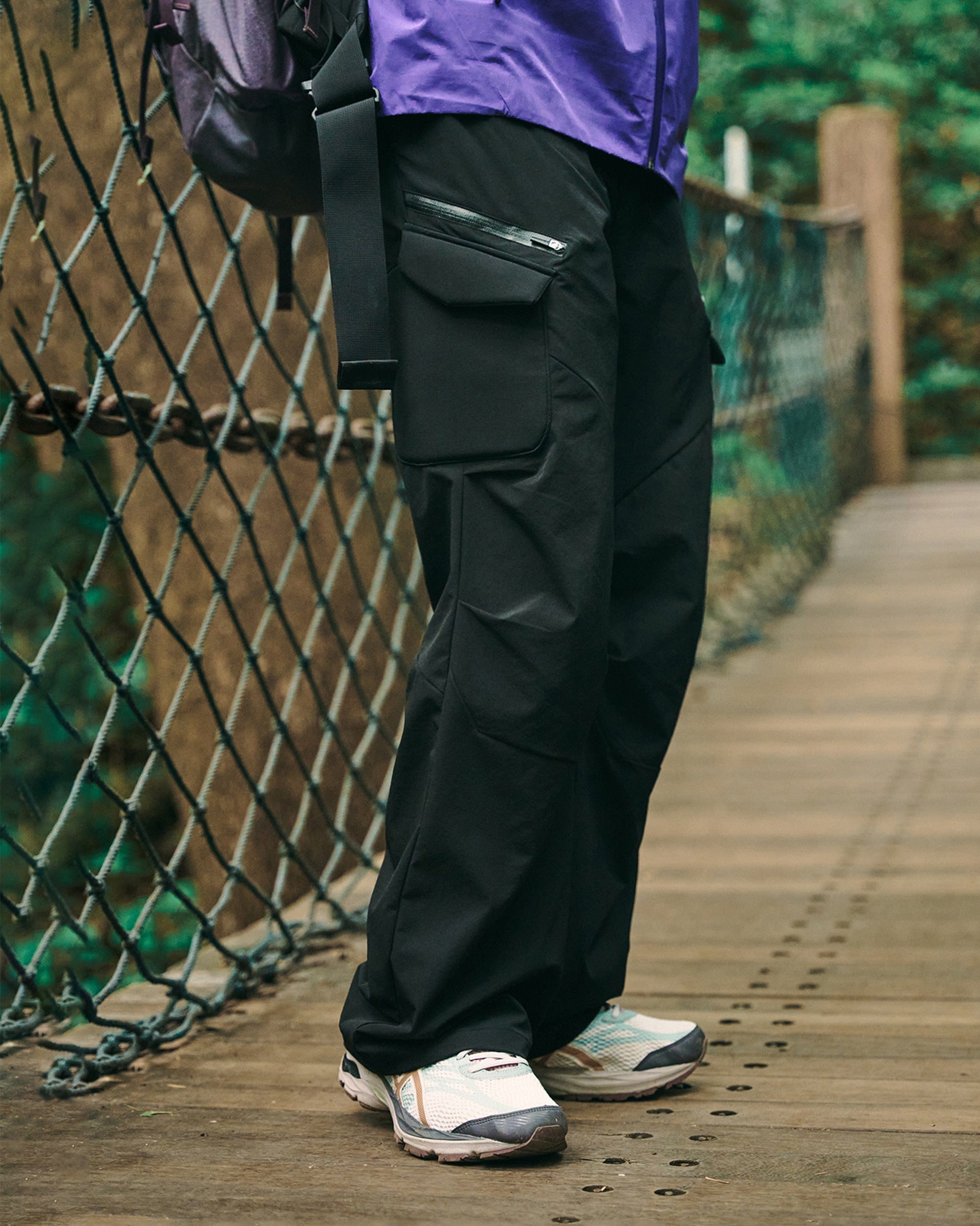 ENSHADOWER Waterproof Pleated Foam Pocket Hiking Pants, premium urban and streetwear designers apparel on PROJECTISR.com, ENSHADOWER