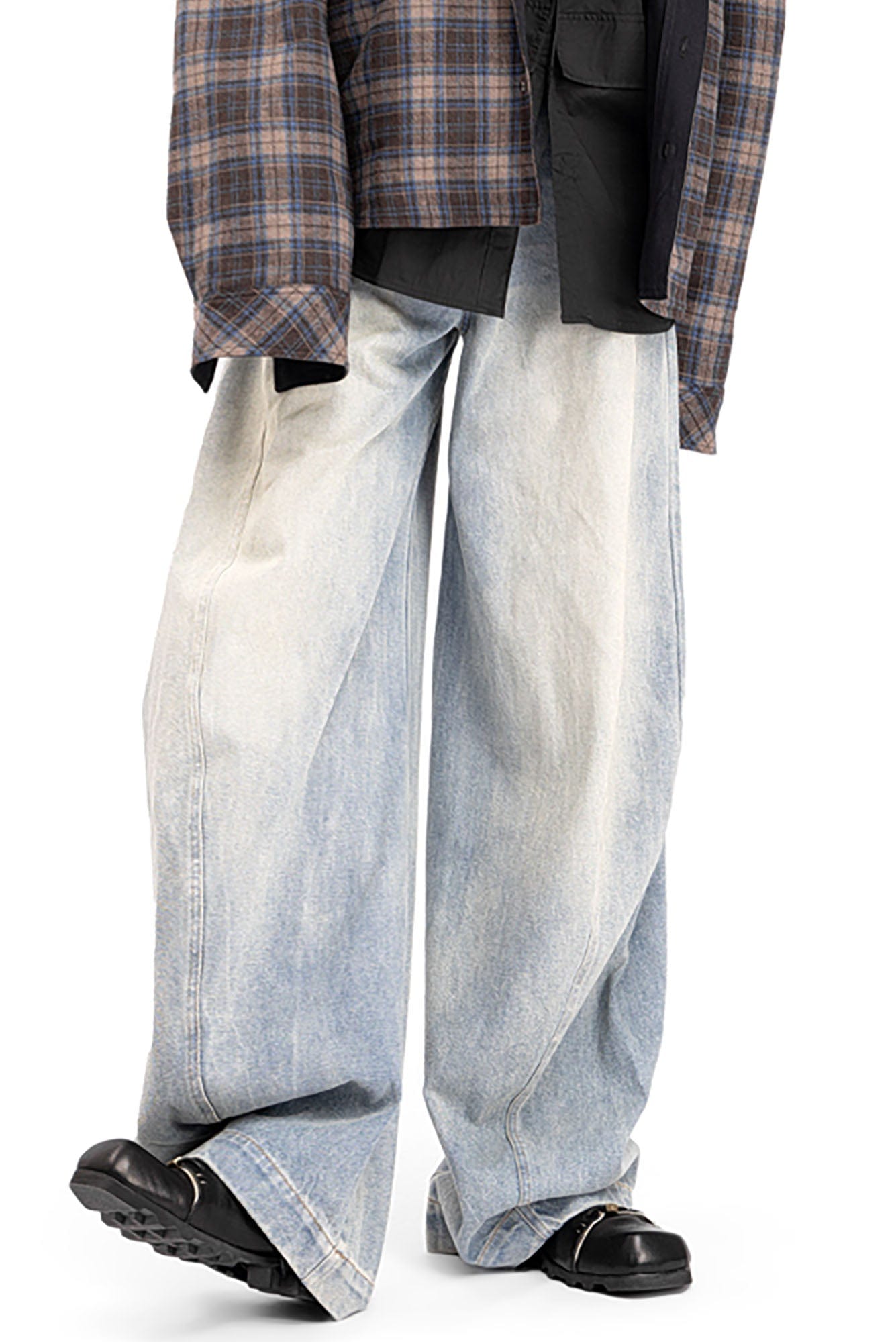 REWRITE Lace Up Square-Toe Derby Shoes, premium urban and streetwear designers apparel on PROJECTISR.com, REWRITE