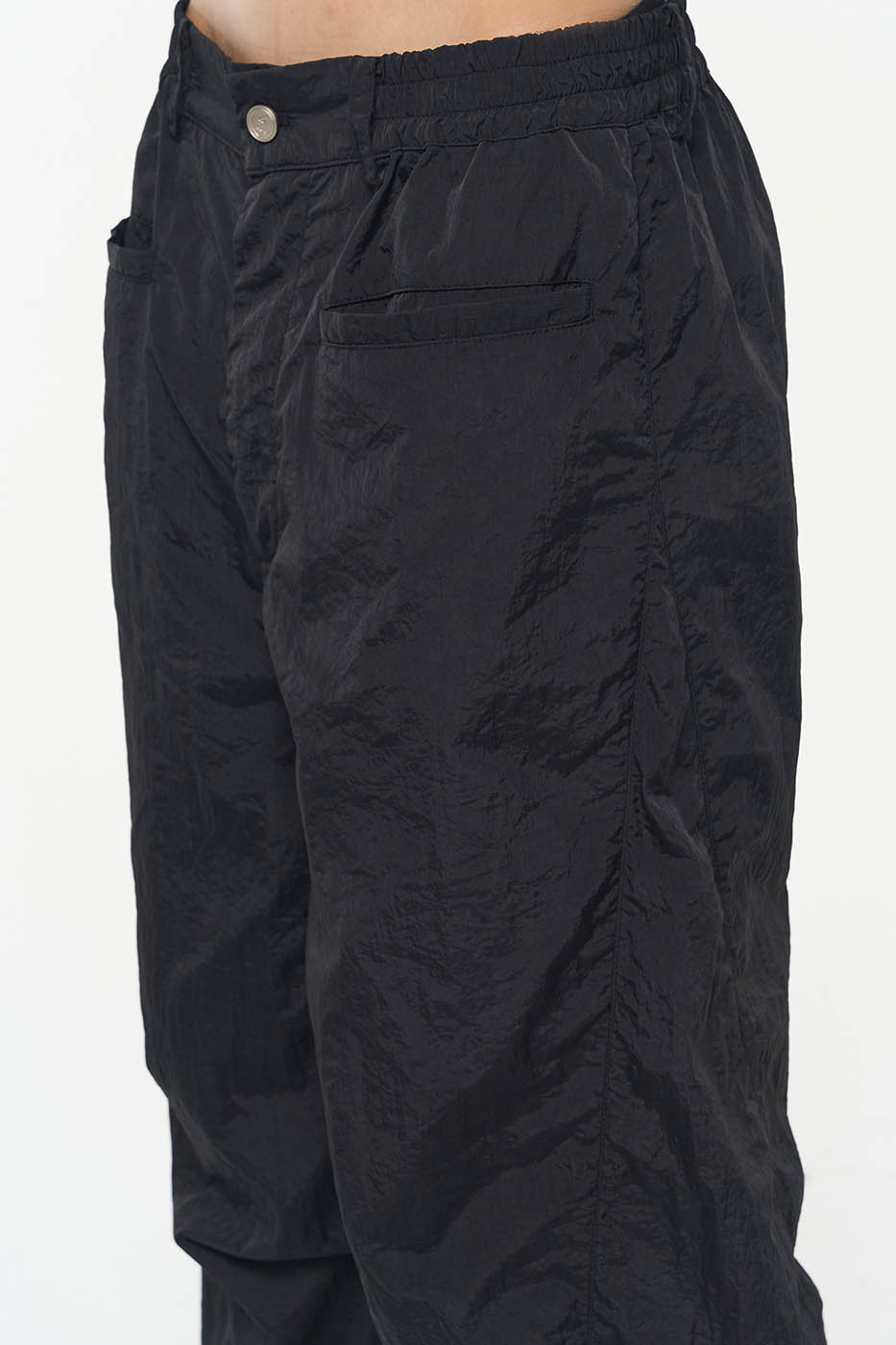 RELABEL Drawstring Pleated Wide-Leg Pants, premium urban and streetwear designers apparel on PROJECTISR.com, RELABEL