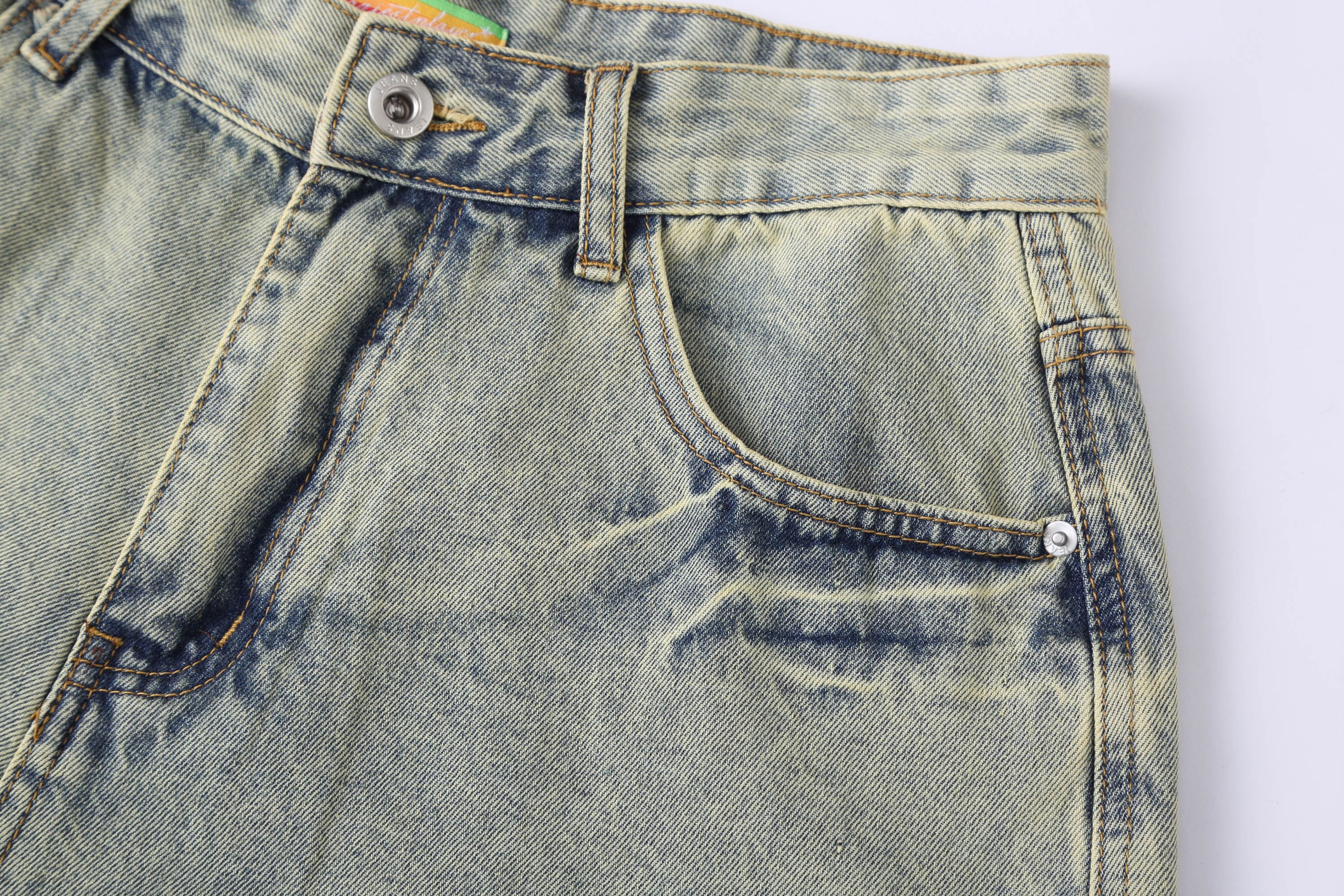 CLP Washed Ripped Knee-Length Denim Shorts, premium urban and streetwear designers apparel on PROJECTISR.com, CLP