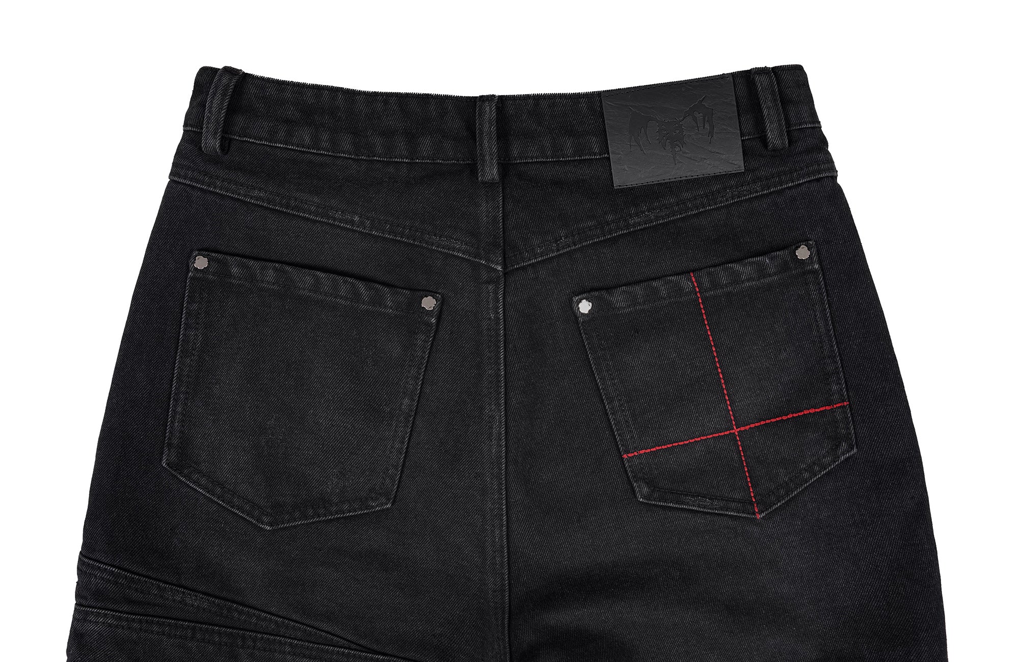 UNDERWATER Serpent Skin Distressed Jeans