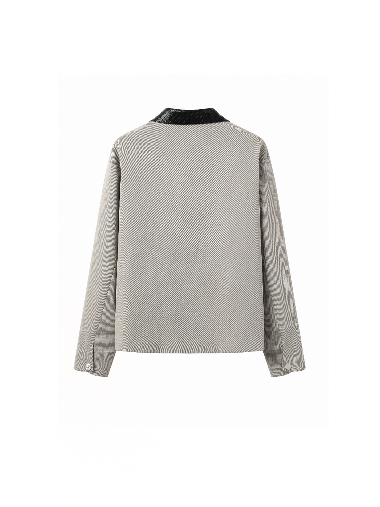 ALVNG AR ANTS Minimal Contrast Woven Collar Jacket