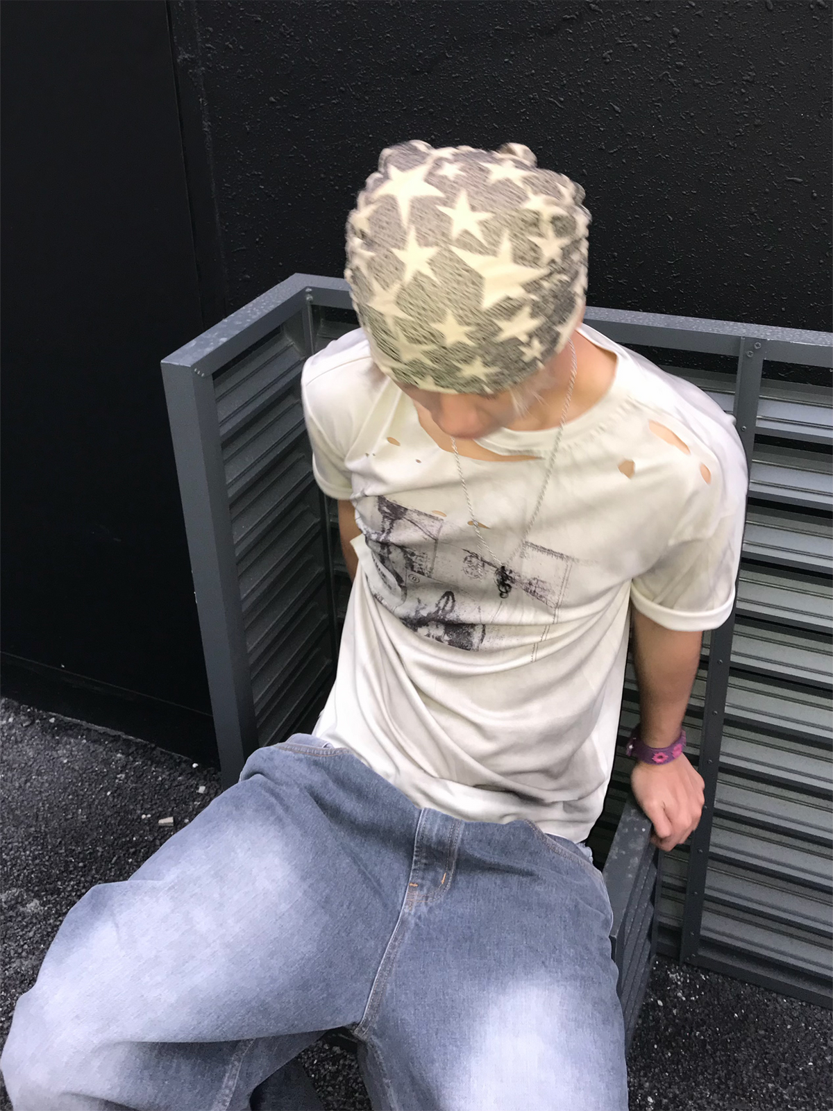 DREAM BAND Distressed Washed Graphic T-Shirt