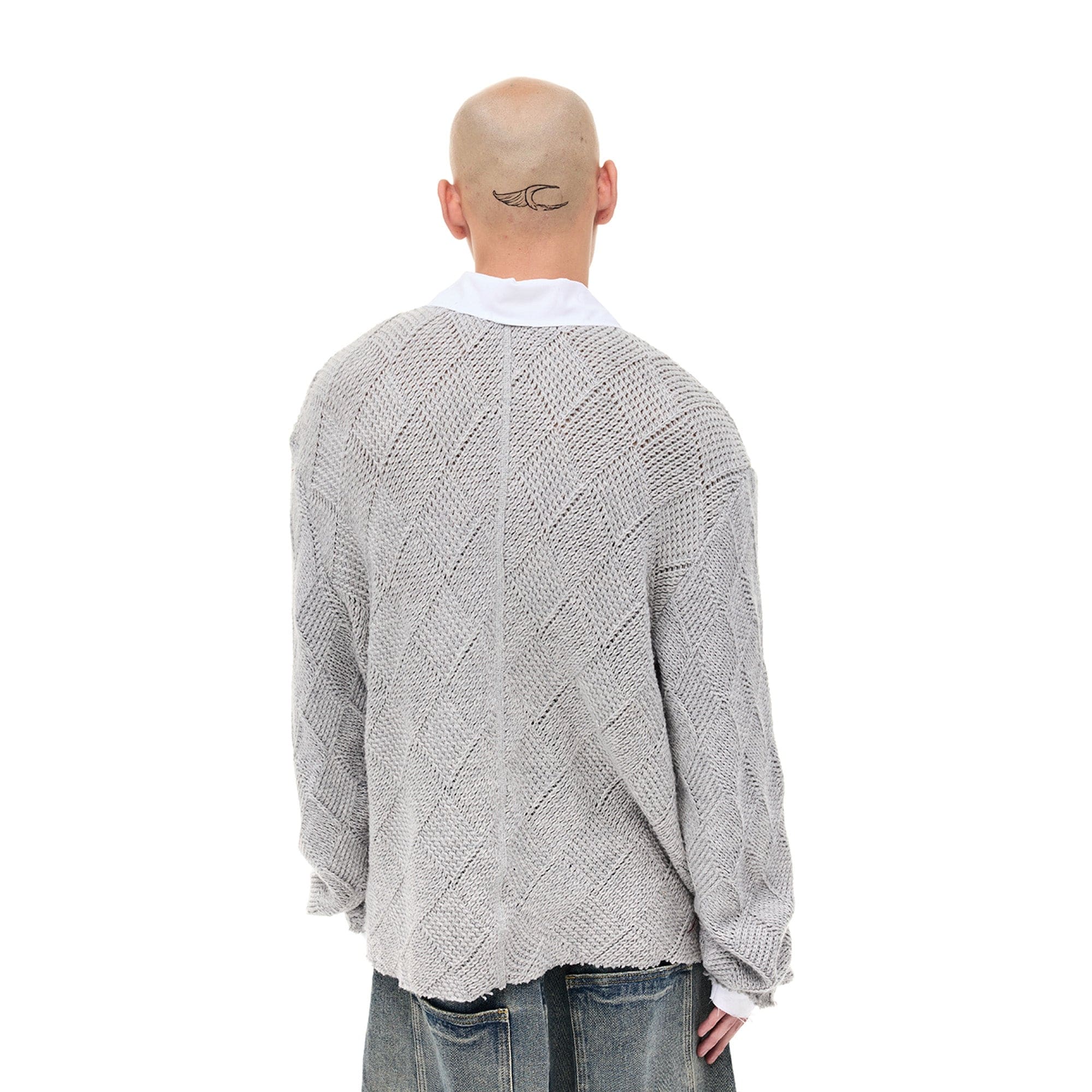 WHISTLEHUNTER Argyle Wool-Blend Polo Sweater, premium urban and streetwear designers apparel on PROJECTISR.com, WHISTLEHUNTER