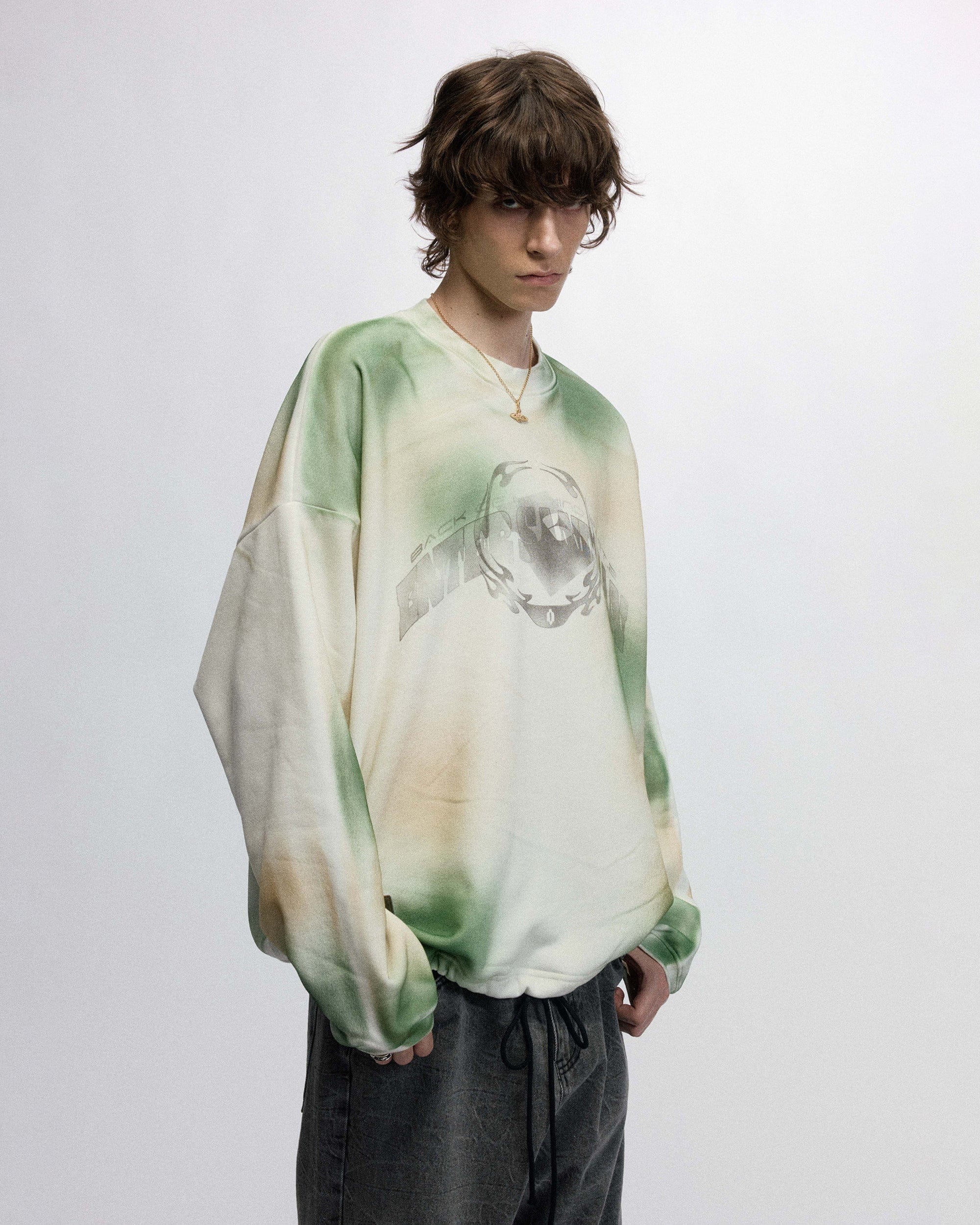 OVDY Faded Graphics Draw-String Long-Sleeve Tee, premium urban and streetwear designers apparel on PROJECTISR.com, OVDY
