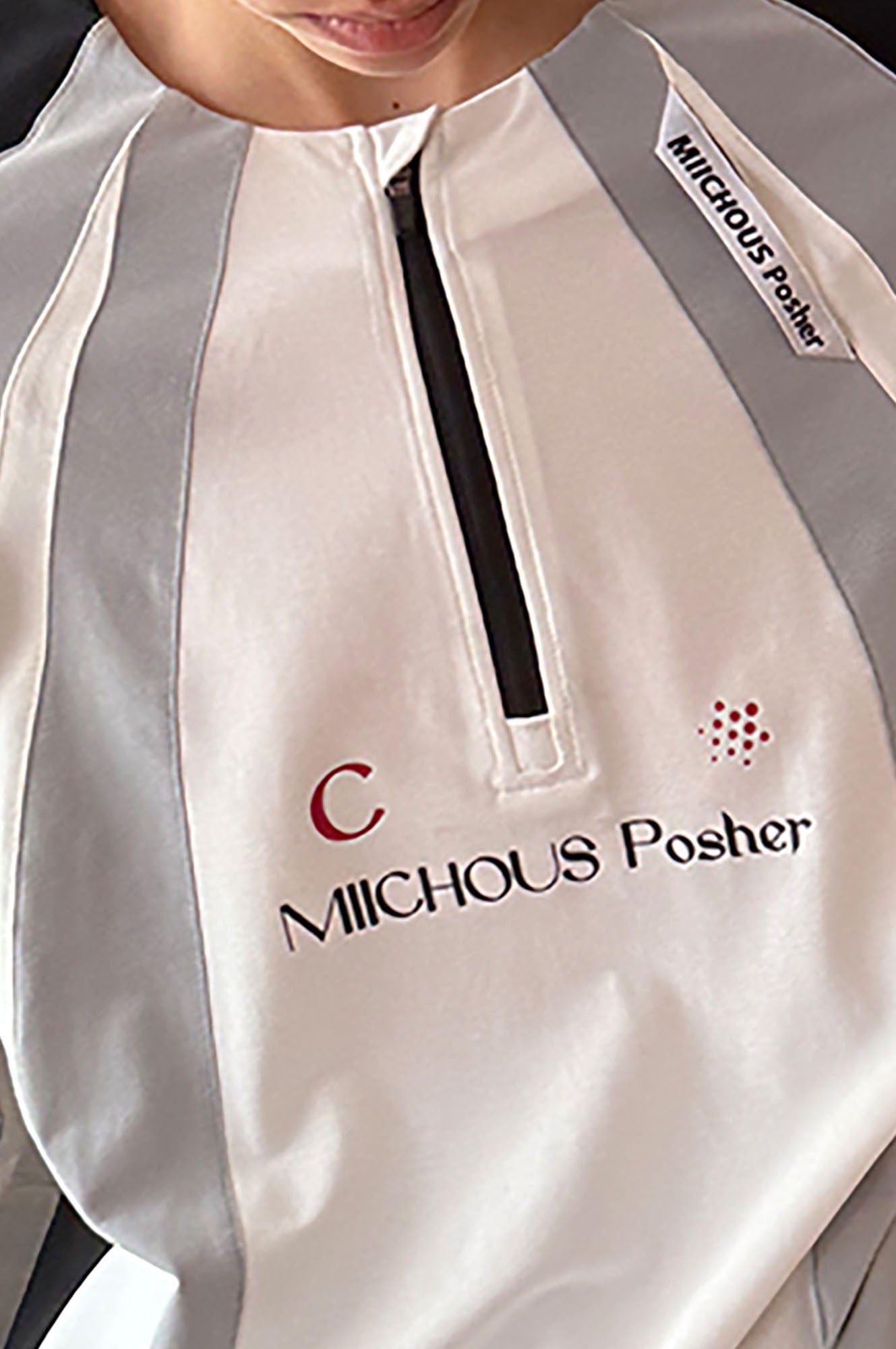 MIICHOUS Arc Contrast Panel Raglan UV Protection Long-Sleeve Tee