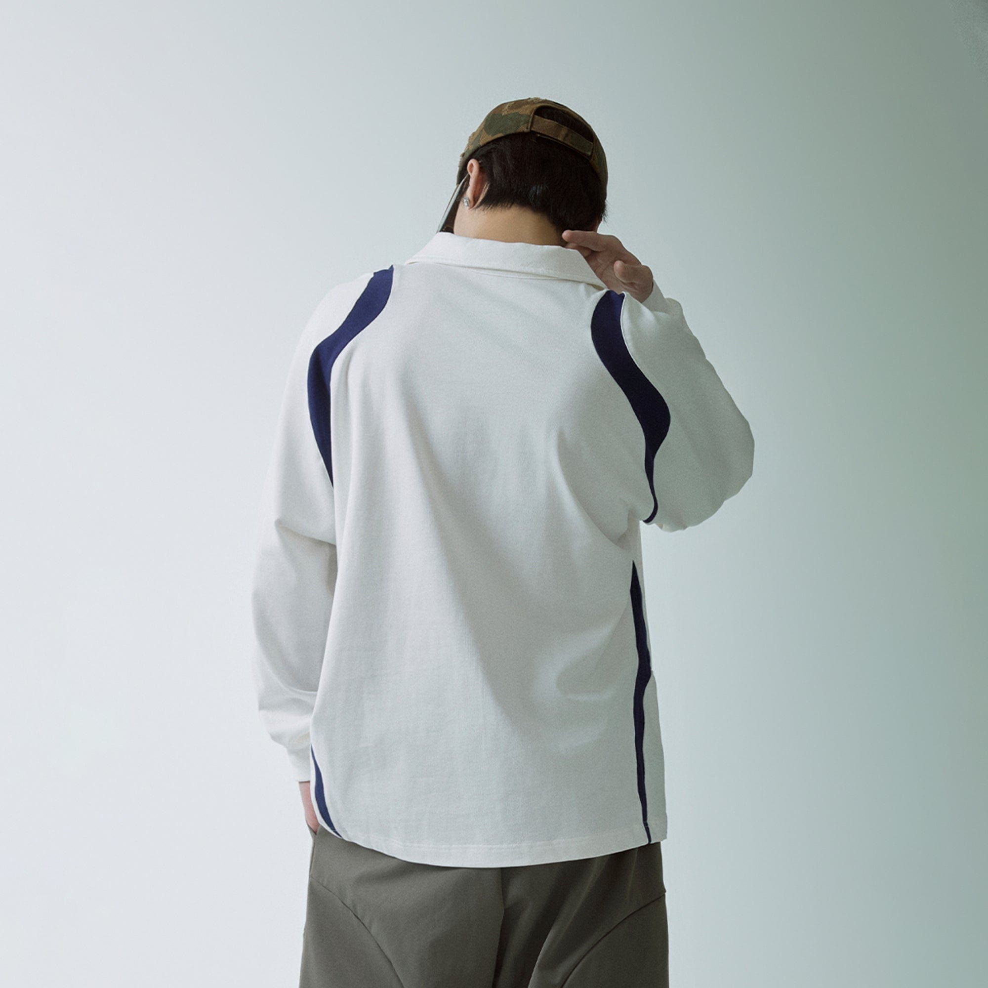 F2CE Retro Deconstructed Raglan Long-Sleeve Tee, premium urban and streetwear designers apparel on PROJECTISR.com, F2CE