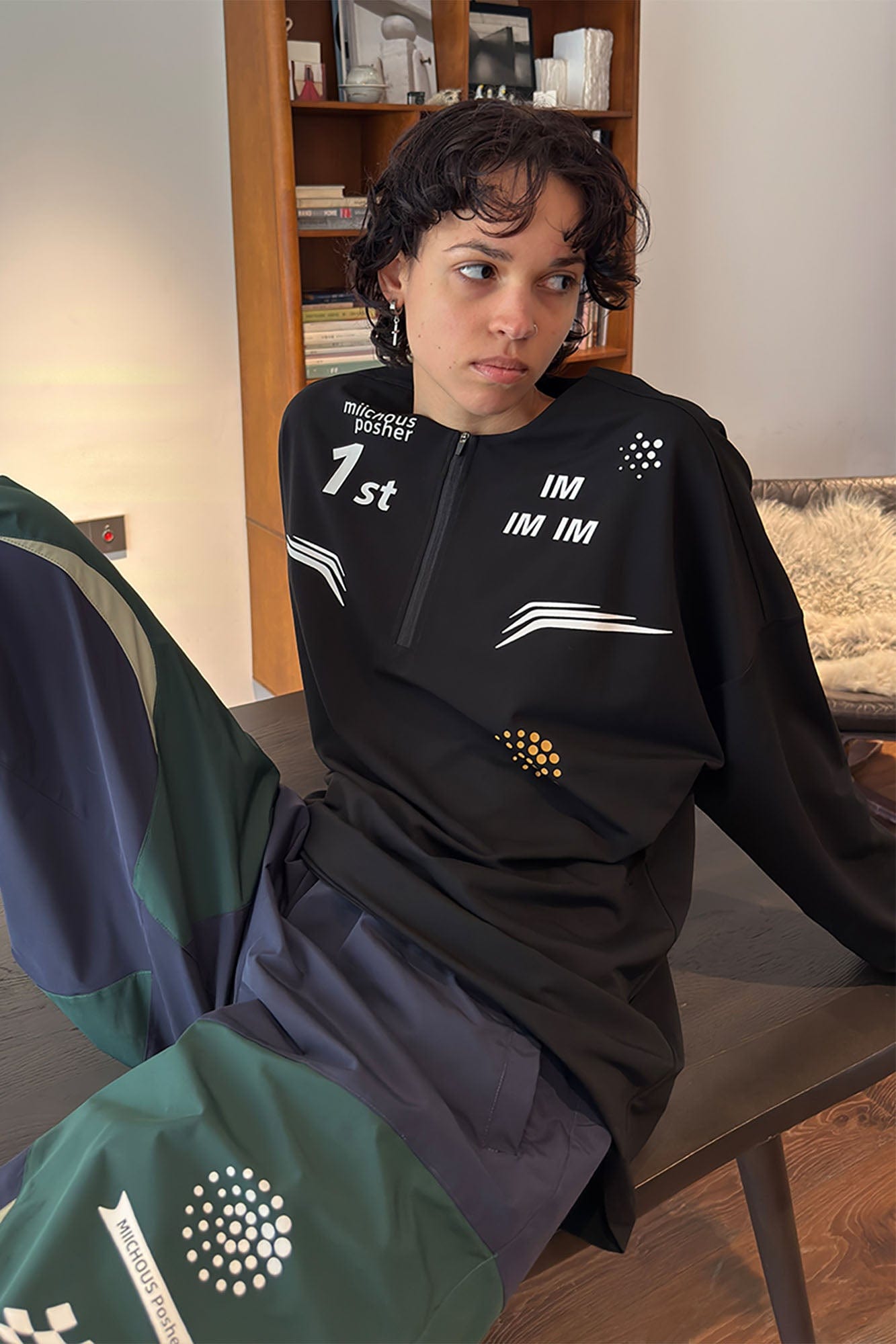MIICHOUS The First UV Protection Half-Zip Long-Sleeve Tee