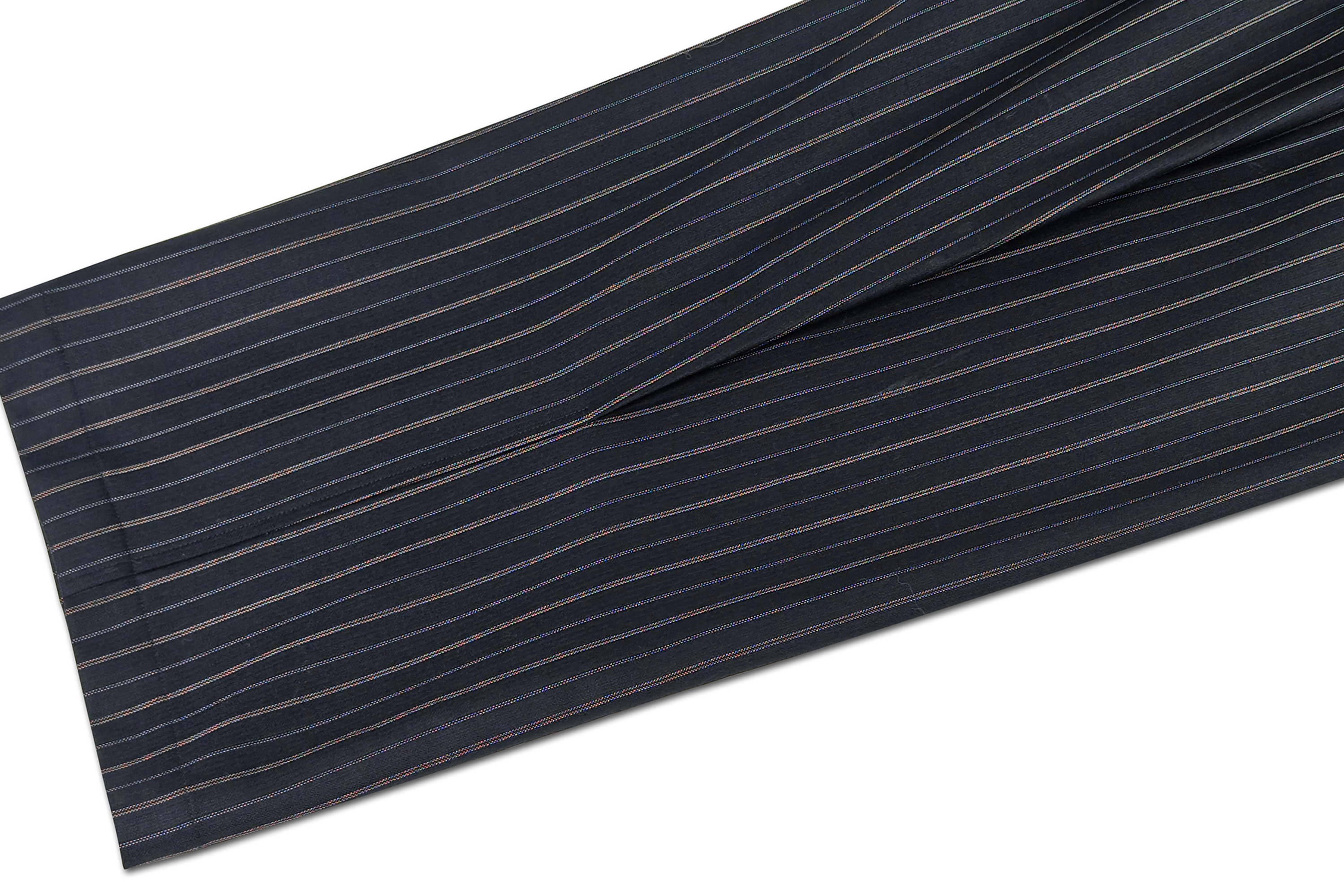 FACEONLAB Striped Wool-Blend Wide-Leg Trousers