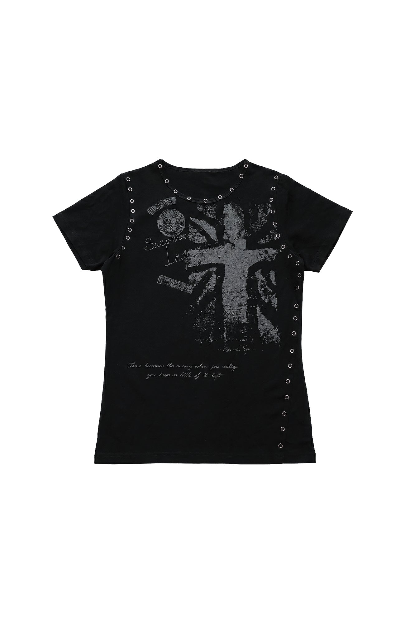 SADSOUP Grommet Graphic Slim Tee