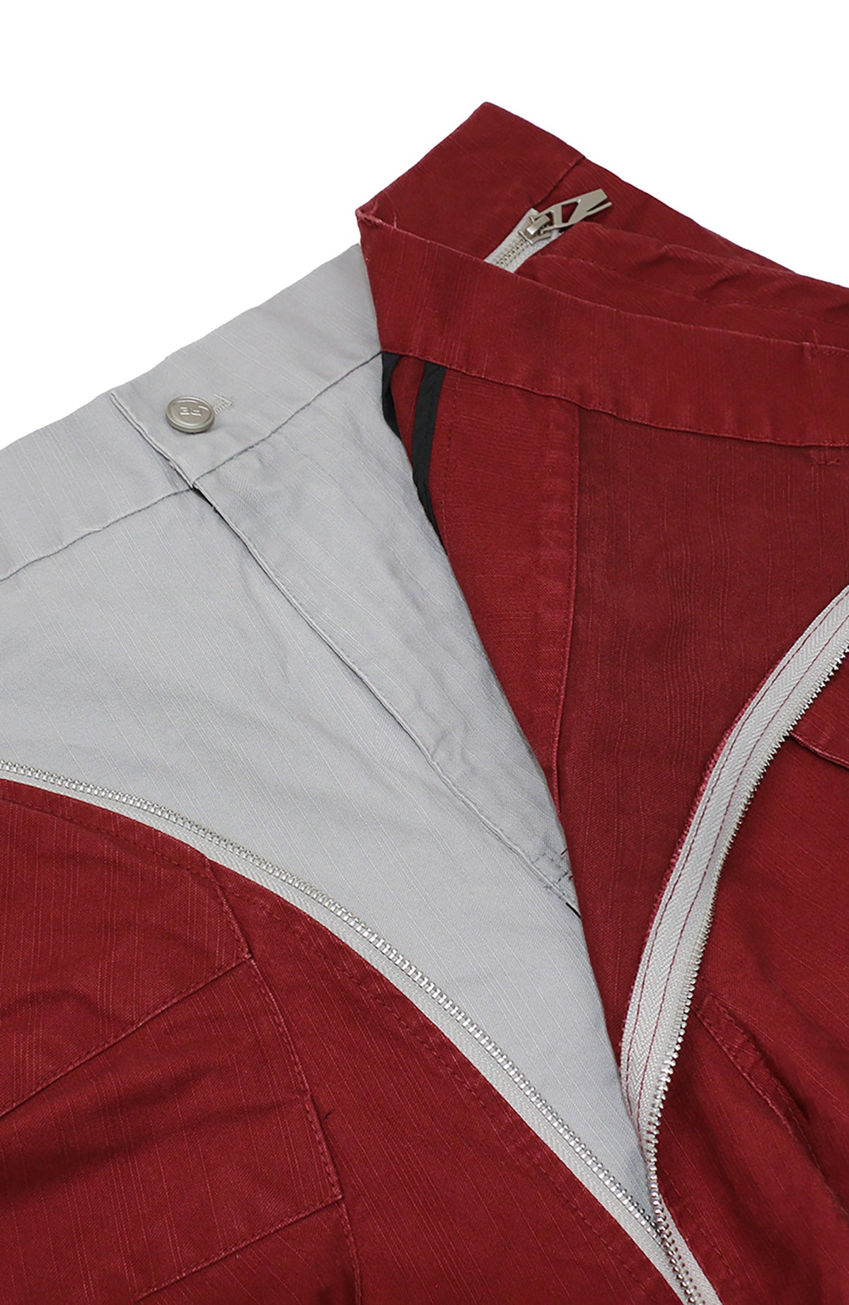 RELABEL Pleated Deconstructed Detachable-Waist Cargo Trousers