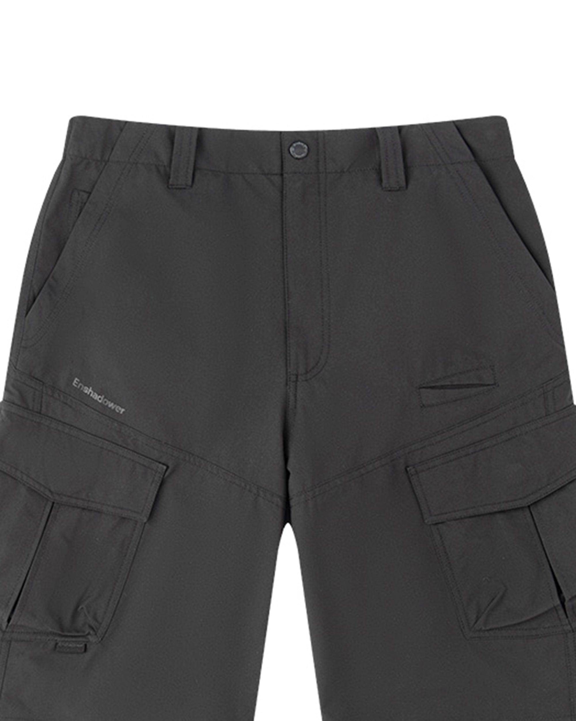ENSHADOWER Modern Large Pocket Logo Shorts, premium urban and streetwear designers apparel on PROJECTISR.com, ENSHADOWER