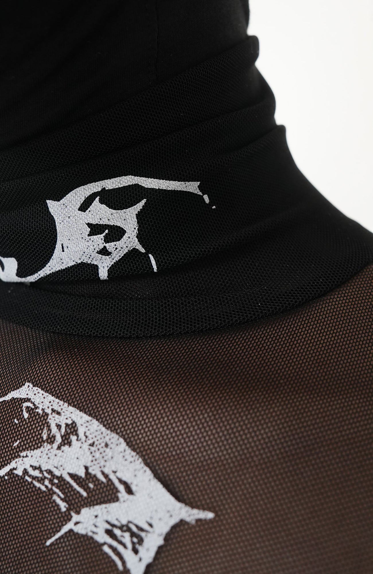 VE2 Gothic Tattoo Mesh Long-Sleeve Tee