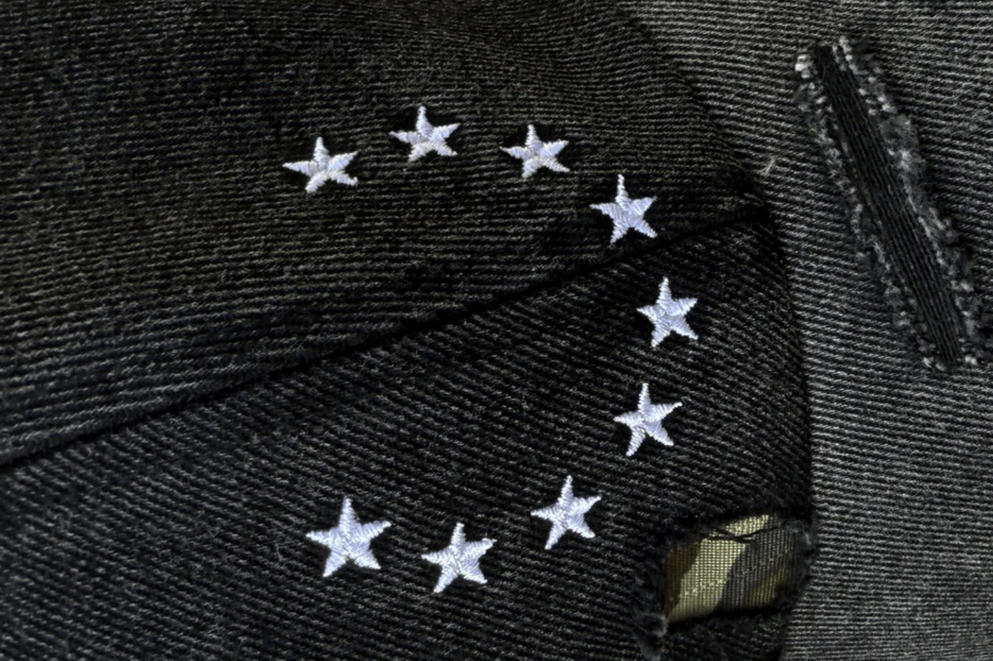TECNINEGROUP Camo Distressed Panel Star Embroidered Cap, premium urban and streetwear designers apparel on PROJECTISR.com, TECNINEGROUP