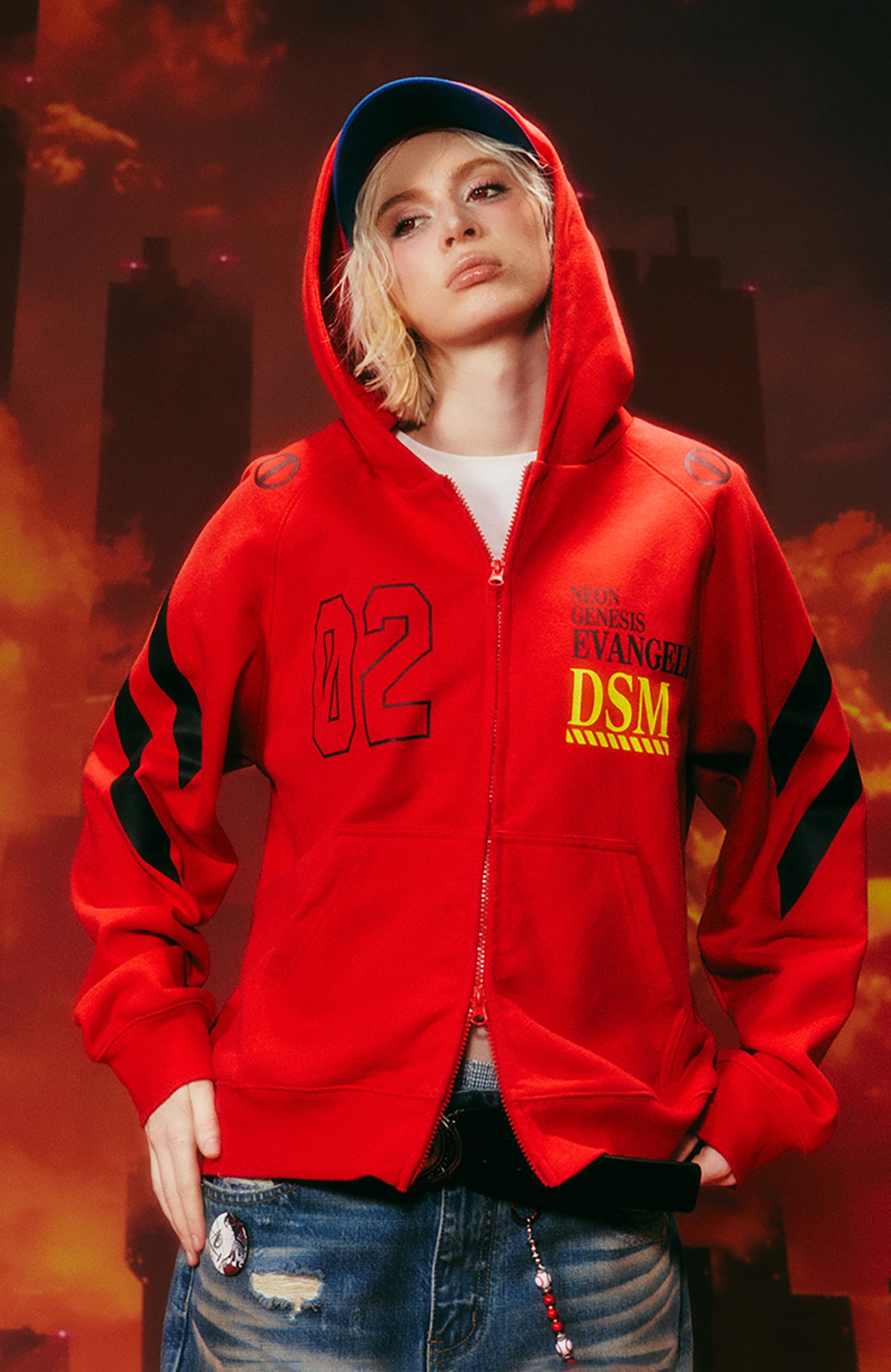DONSMOKE x EVA Graphic Zipper Hoodie