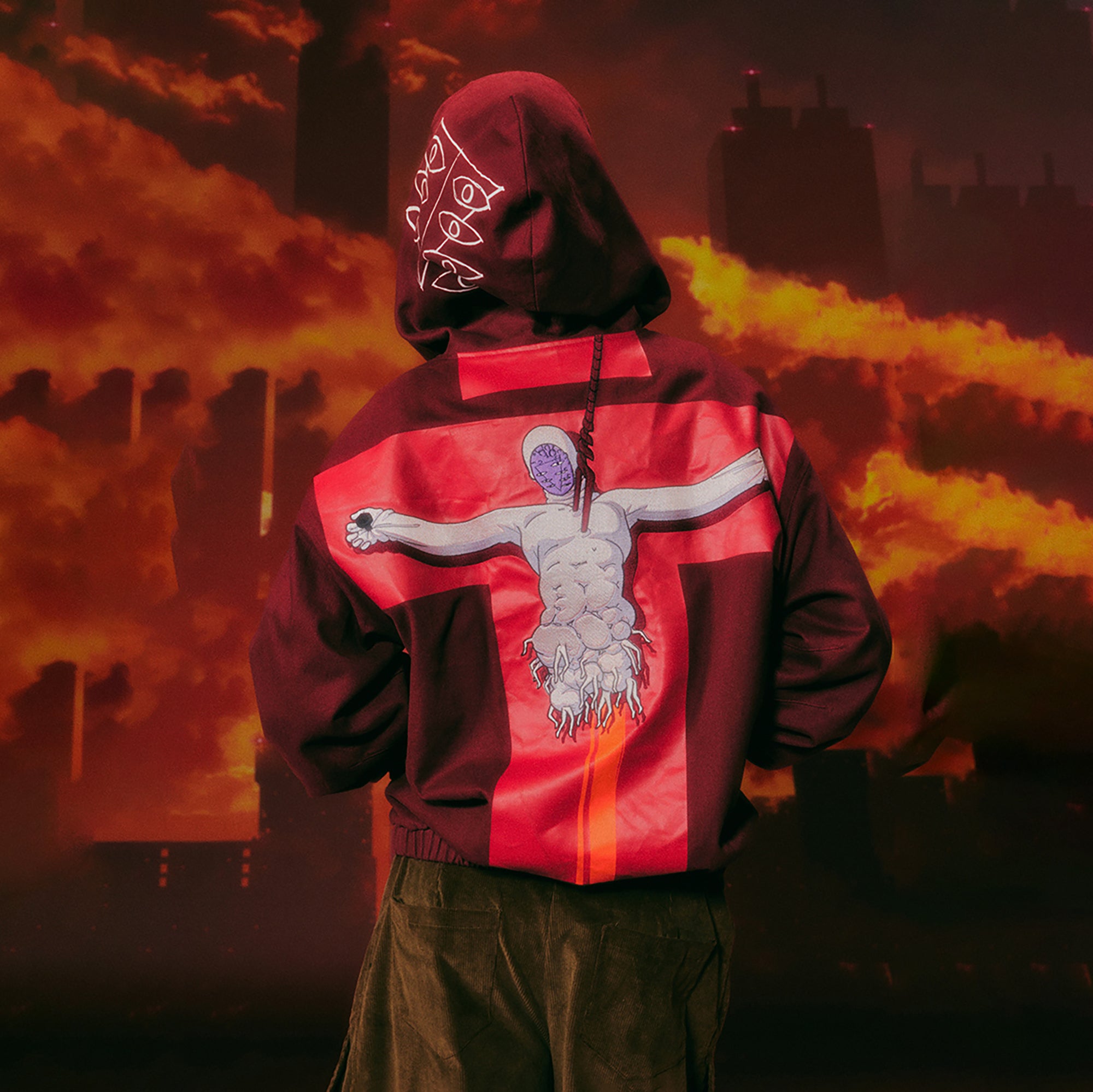 DONSMOKE X EVA Washed Hooded Jacket