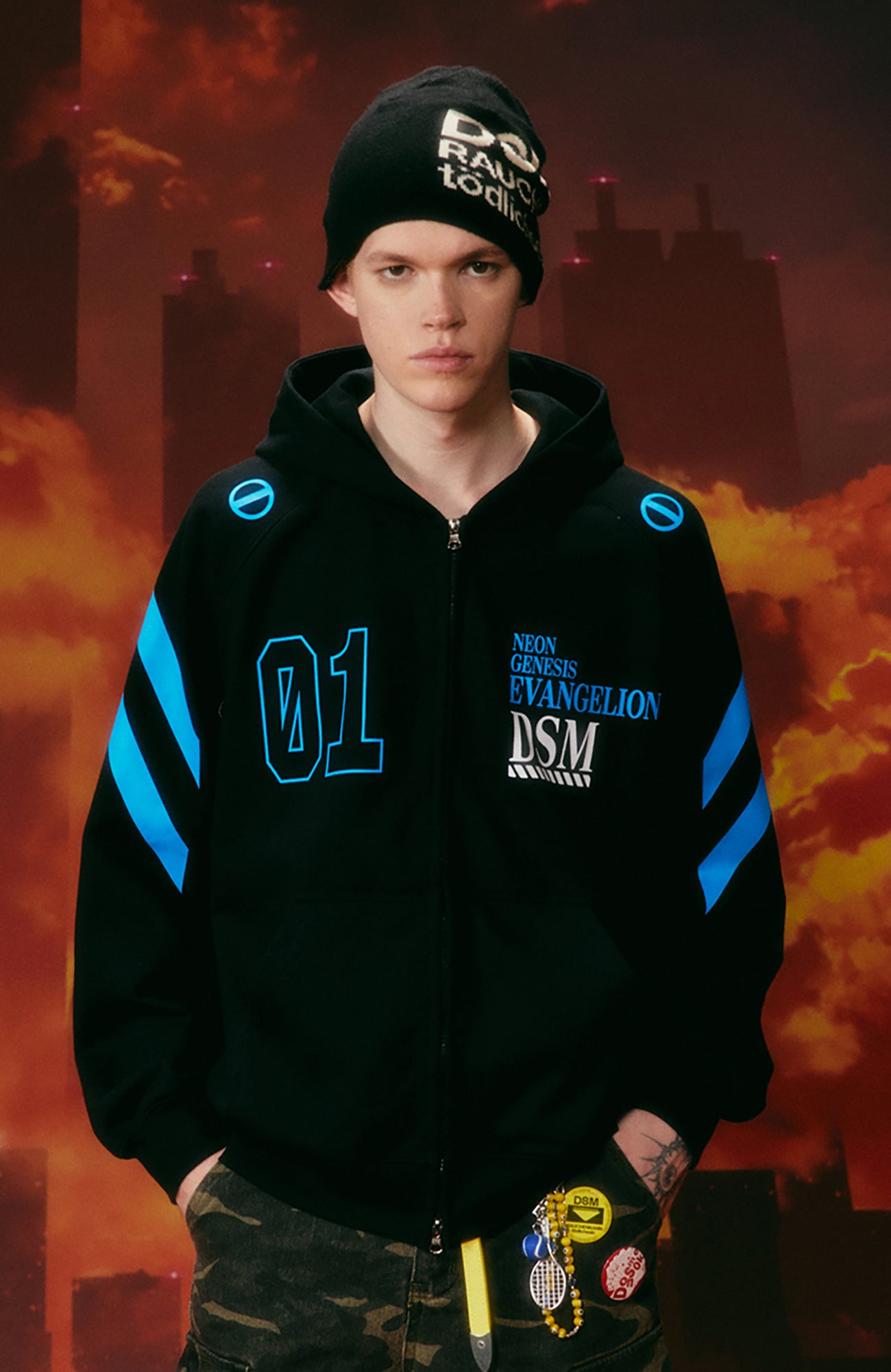 DONSMOKE x EVA Graphic Zipper Hoodie