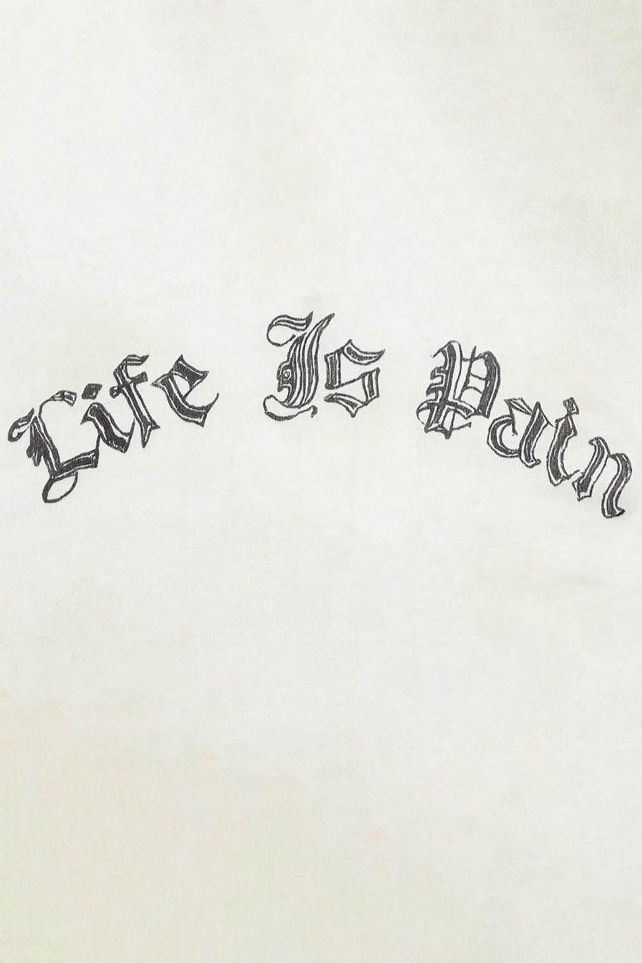 UNDERWATER Life Is Pain Slogan T-Shirt, premium urban and streetwear designers apparel on PROJECTISR.com, UNDERWATER