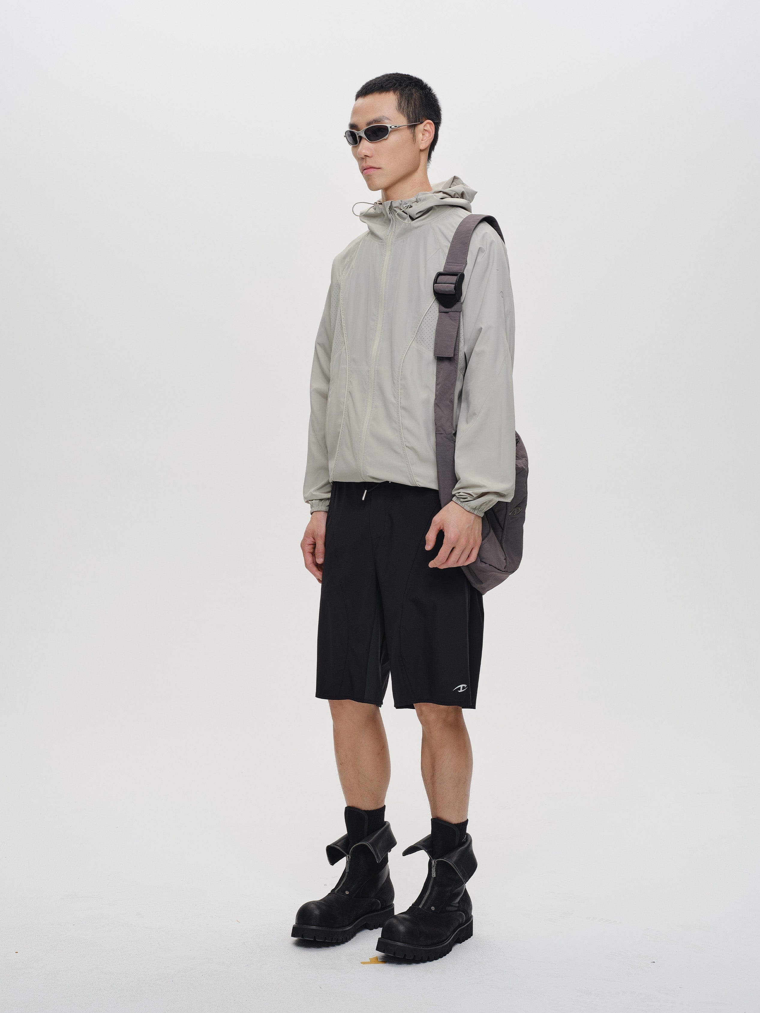 CATSSTAC Spliced Laser-Perforated Waterproof UV Production Hooded Jacket, premium urban and streetwear designers apparel on PROJECTISR.com, CATSSTAC