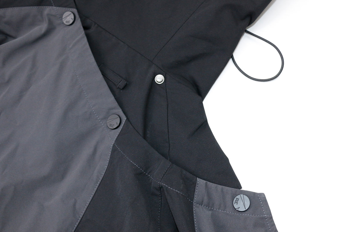 RELABEL Deconstructed Spliced Three-Way Outdoor Shell Jacket