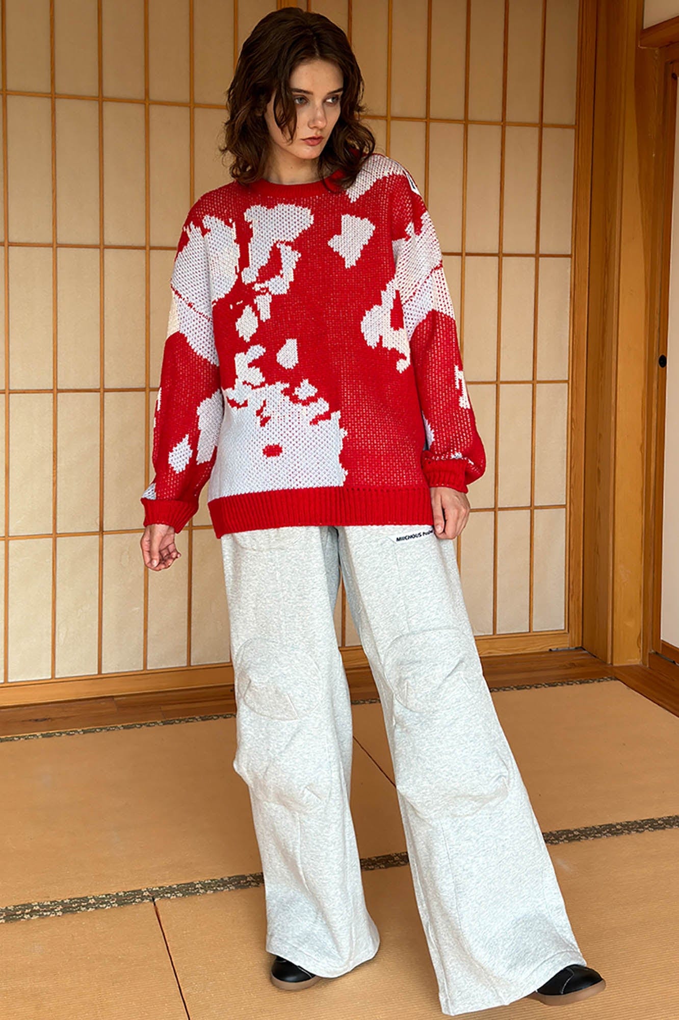 MIICHOUS Wide-Leg Cargo Sweatpants, premium urban and streetwear designers apparel on PROJECTISR.com, Miichous