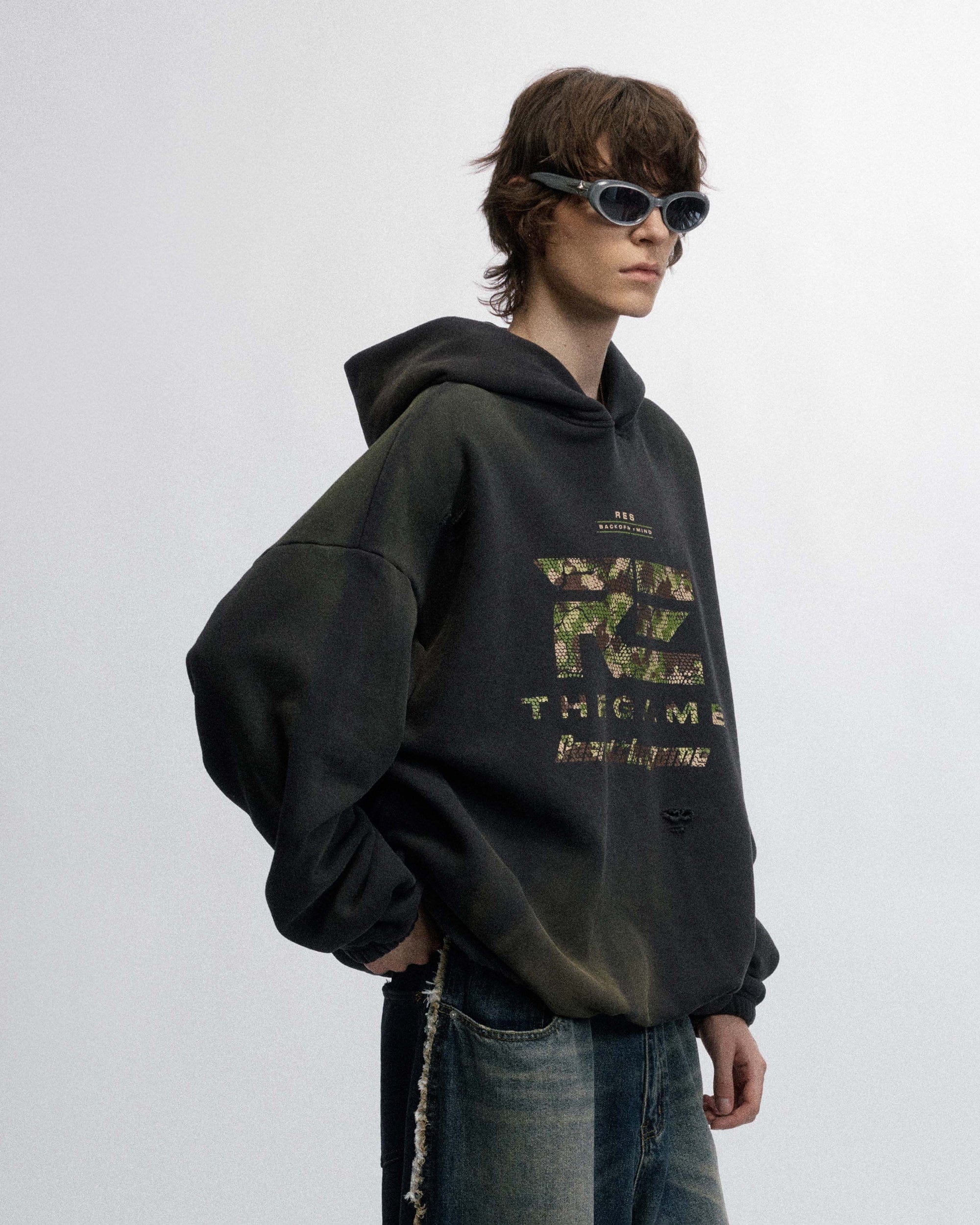 OVDY The Game Distressed Hoodie, premium urban and streetwear designers apparel on PROJECTISR.com, OVDY