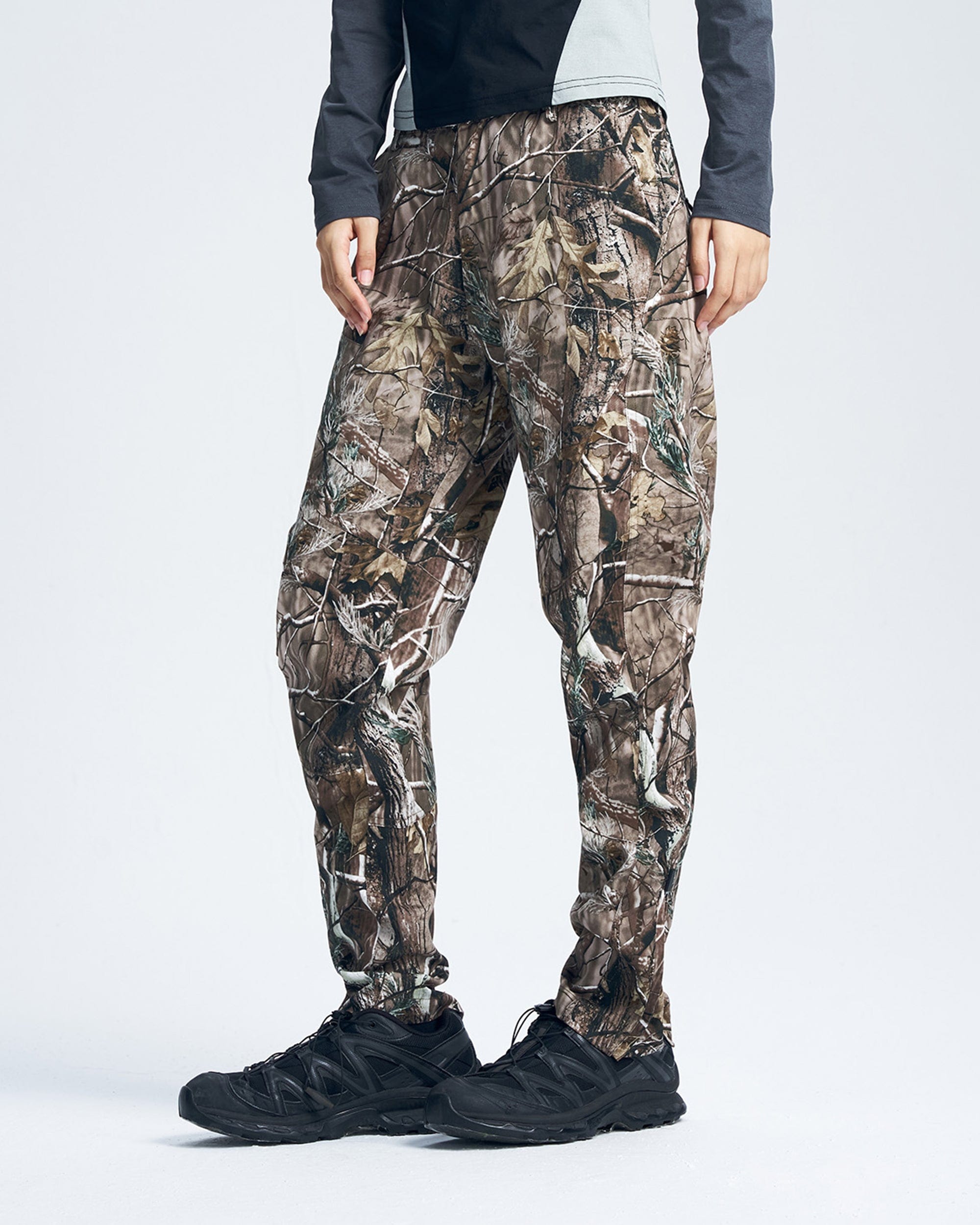 ENSHADOWER Wood Camo Hiking Pants, premium urban and streetwear designers apparel on PROJECTISR.com, ENSHADOWER