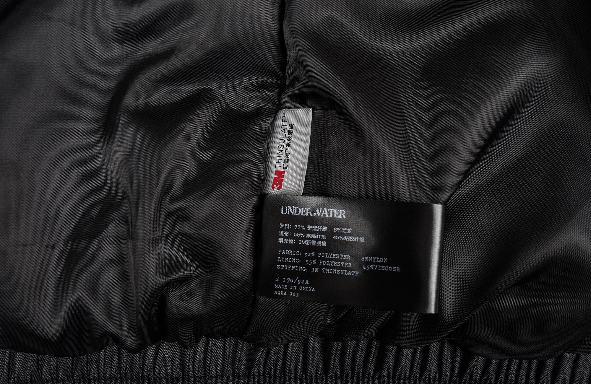 UNDERWATER Hell Racer Embroidered Padded Bomber