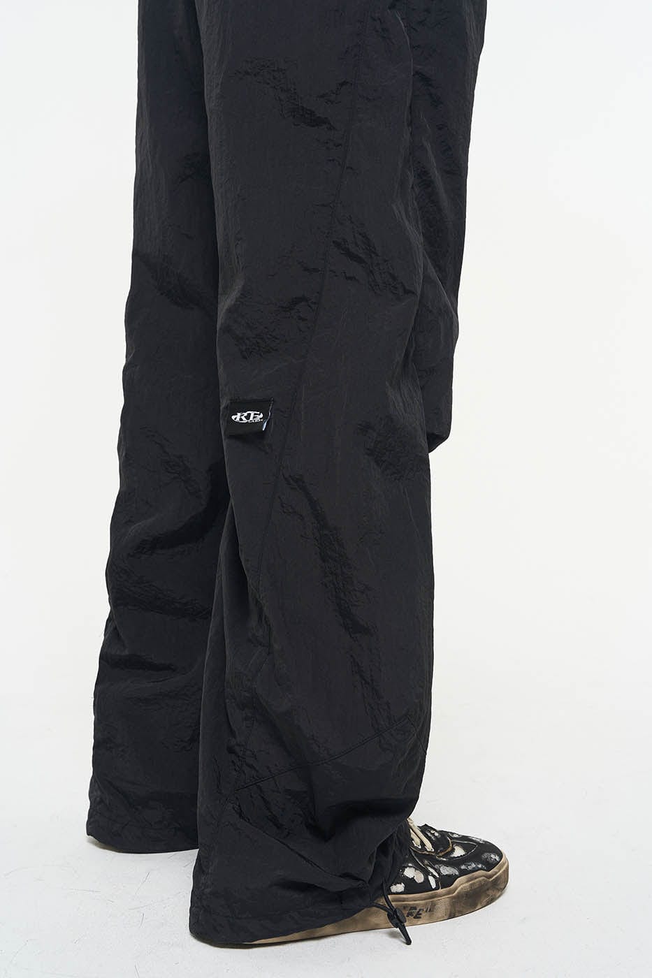 RELABEL Drawstring Pleated Wide-Leg Pants, premium urban and streetwear designers apparel on PROJECTISR.com, RELABEL