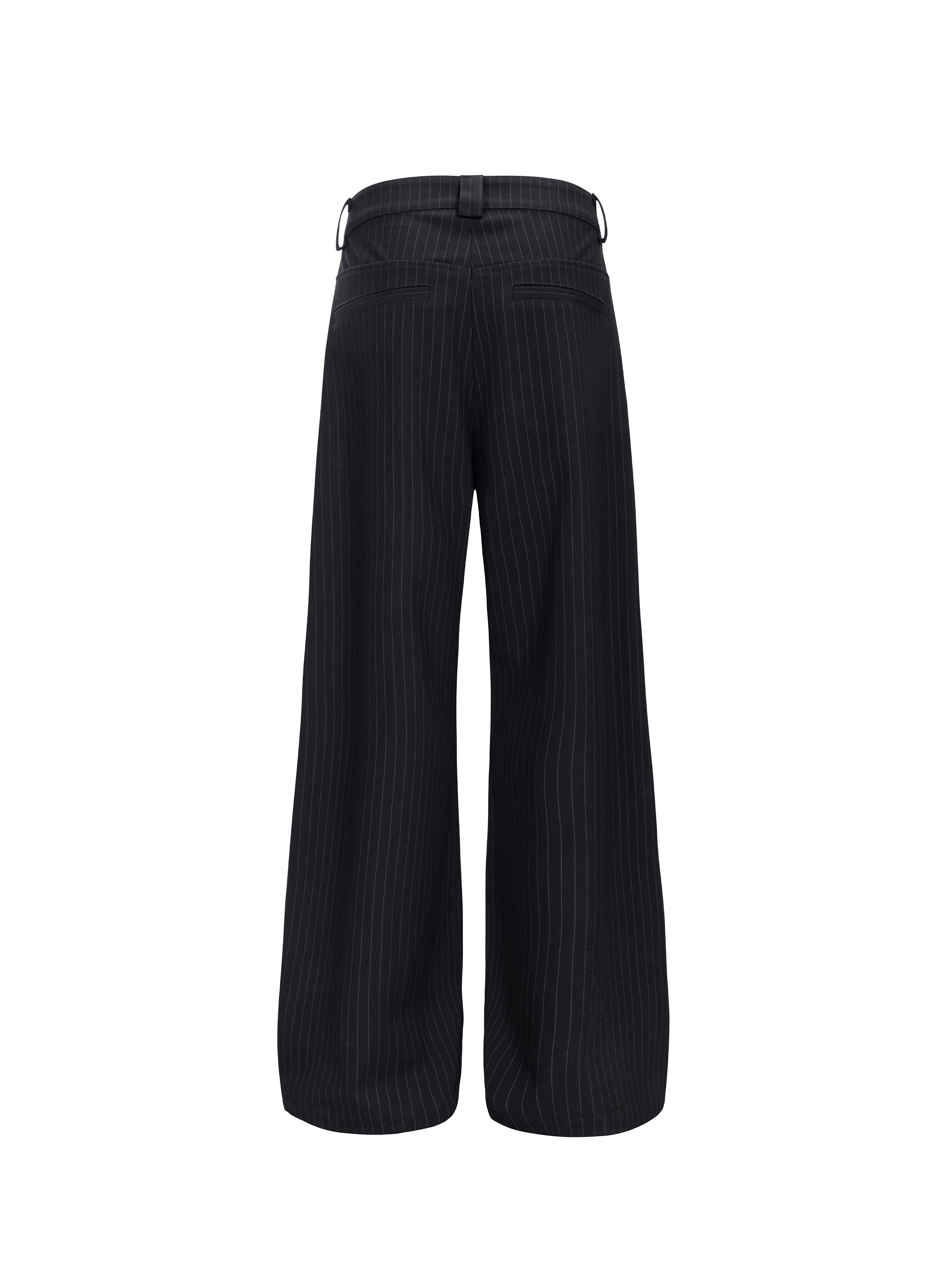 CATSSTAC Classic Pinstripe Wide-Leg Pants, premium urban and streetwear designers apparel on PROJECTISR.com, CATSSTAC
