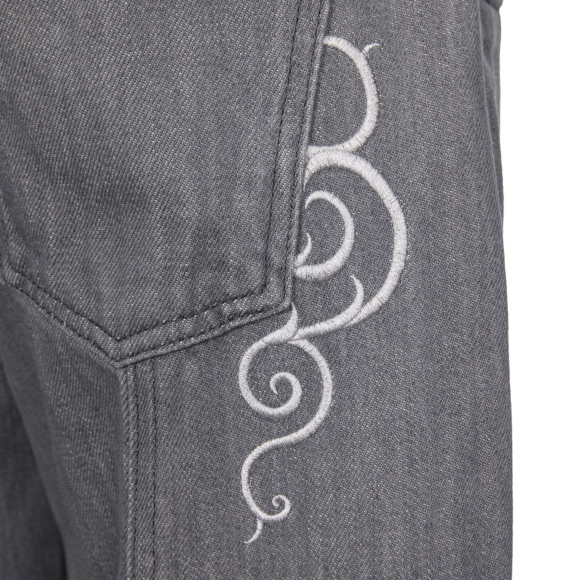 CATSSTAC Floral Embroidered Flared Jeans, premium urban and streetwear designers apparel on PROJECTISR.com, CATSSTAC