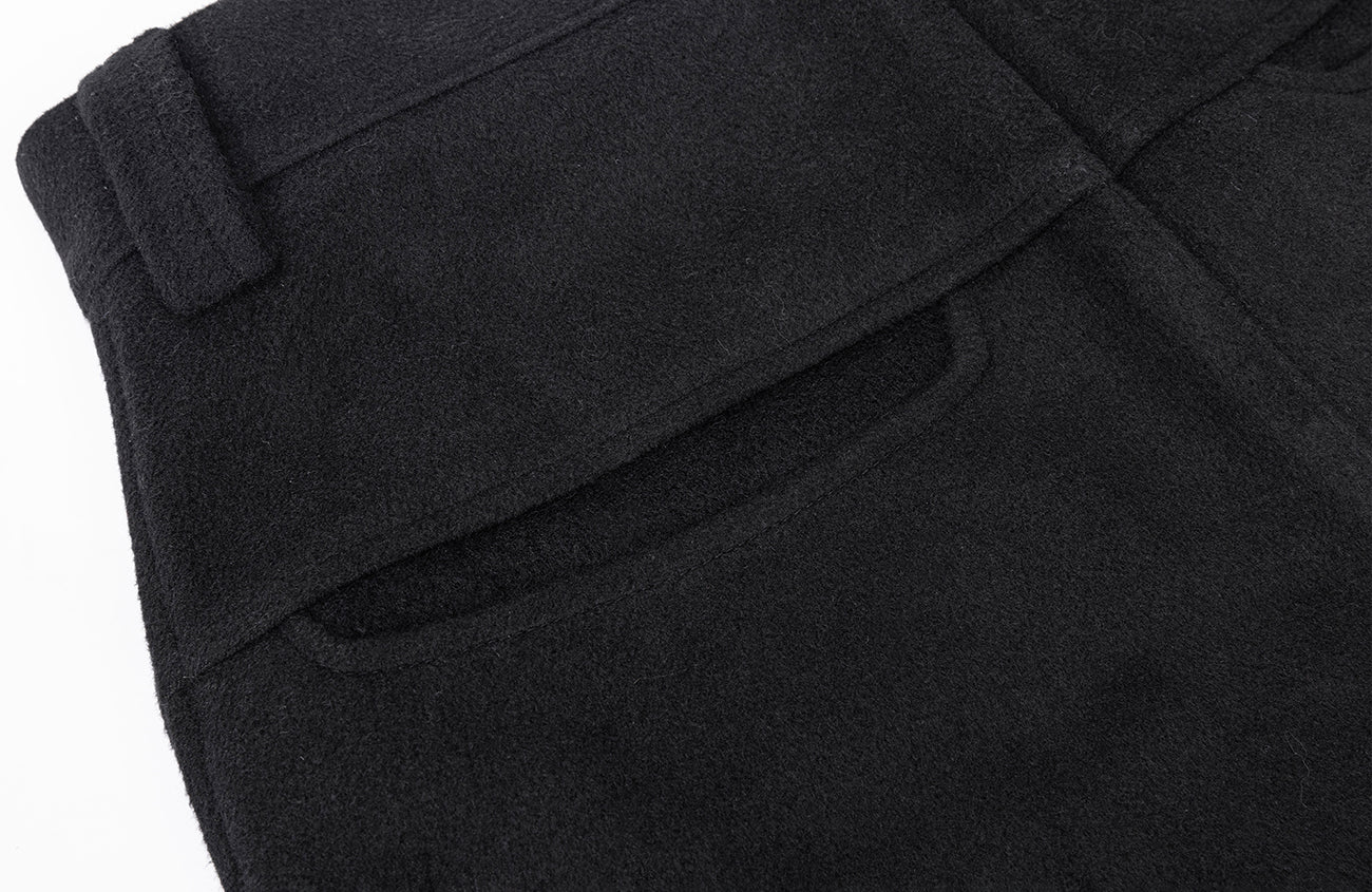 ESAIAS Harness-Lock Wool-Blend Wide-Leg Trousers