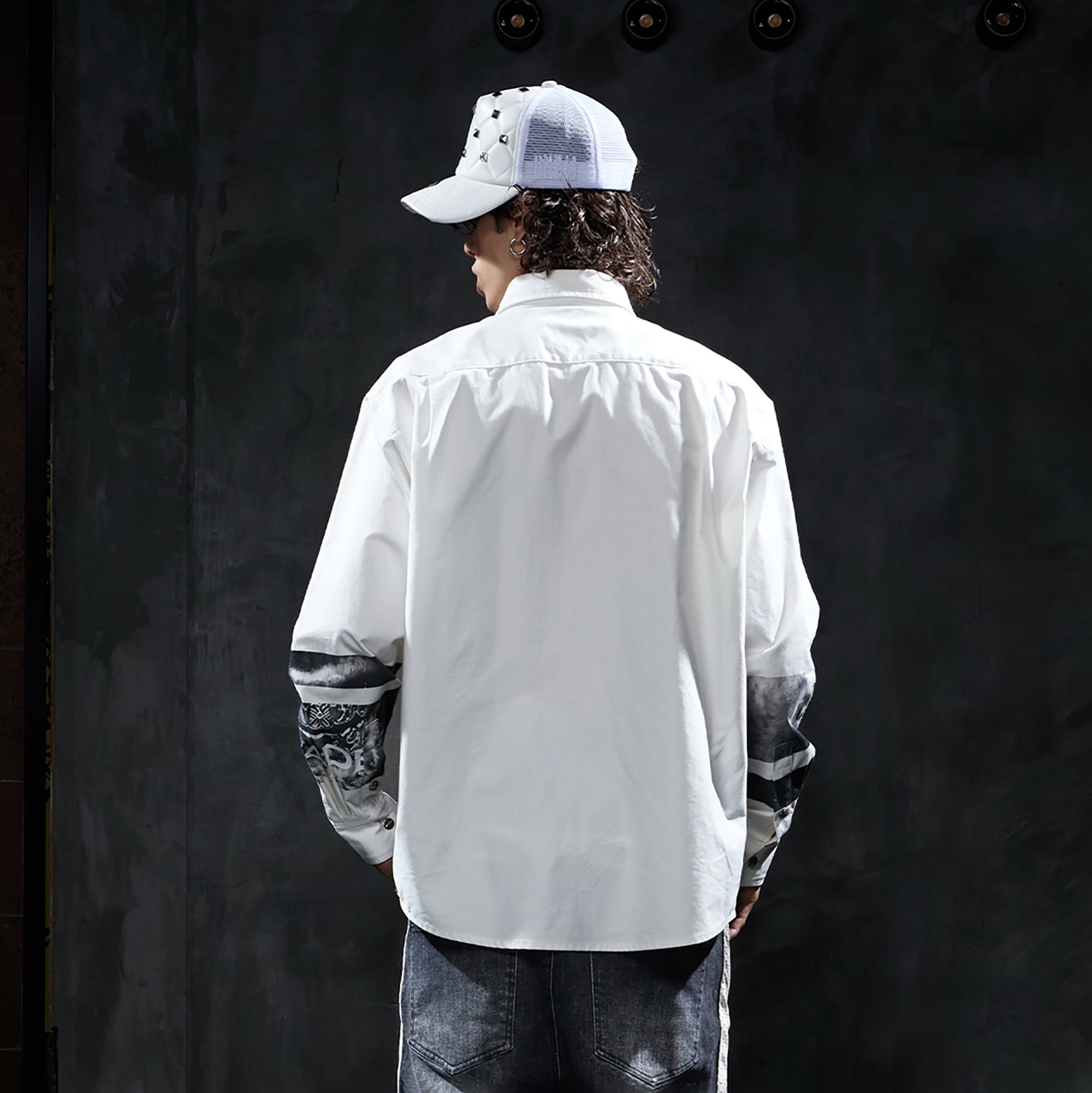 DND4DES Graphic Portrait Long-Sleeve Shirt