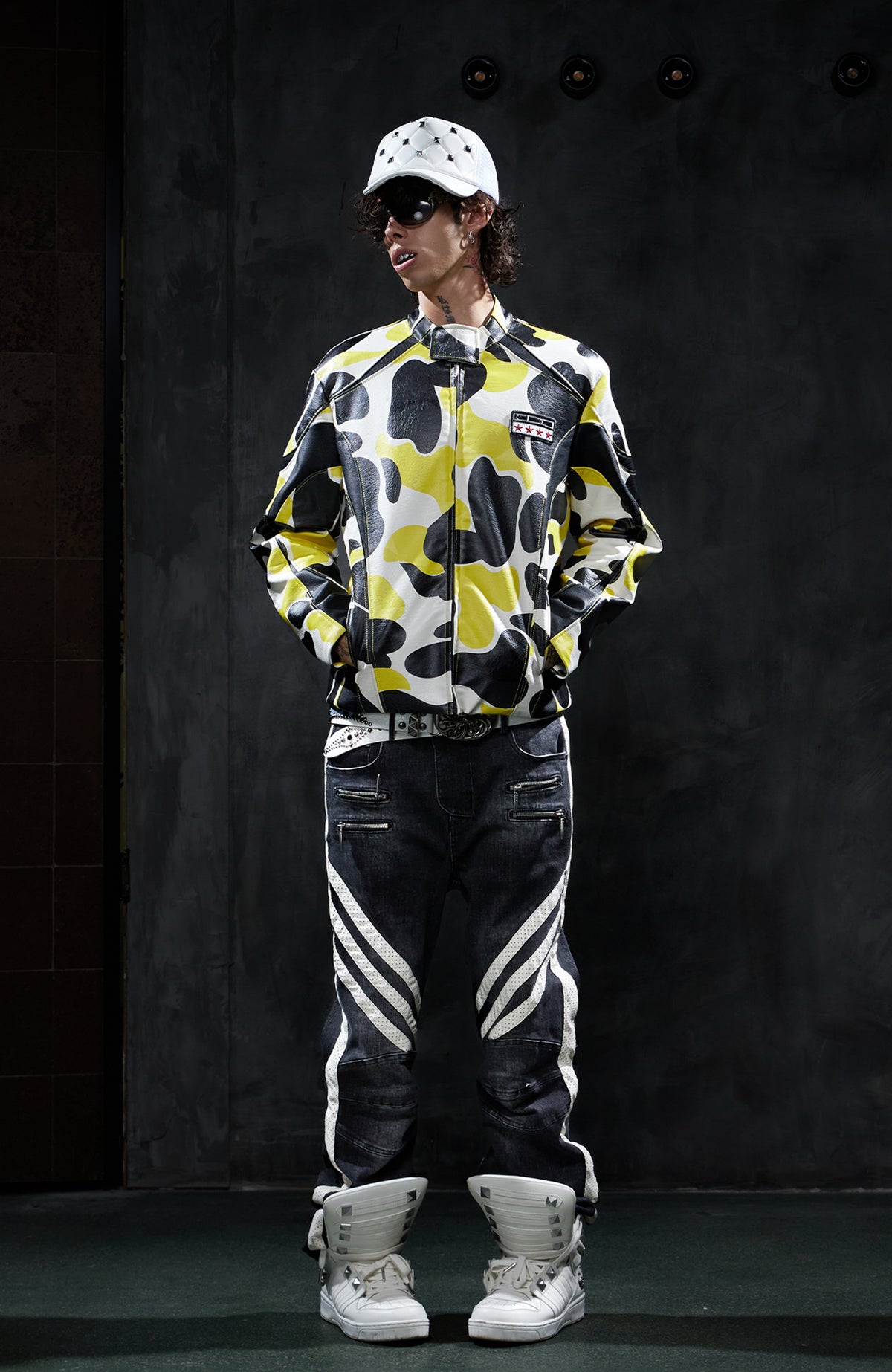 DND4DES Camo Star Full-Print Mask Hoodie