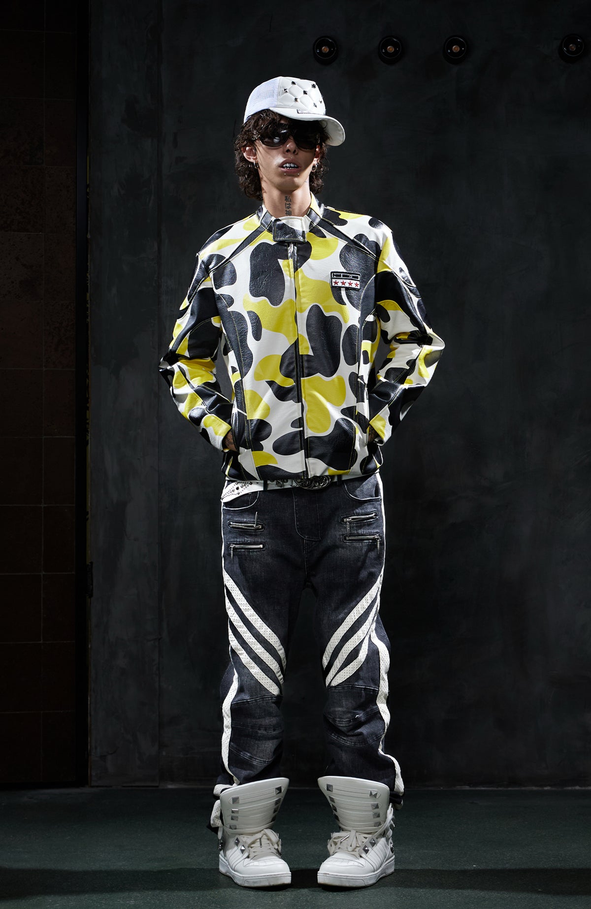 DND4DES Camo Star Full-Print Mask Hoodie