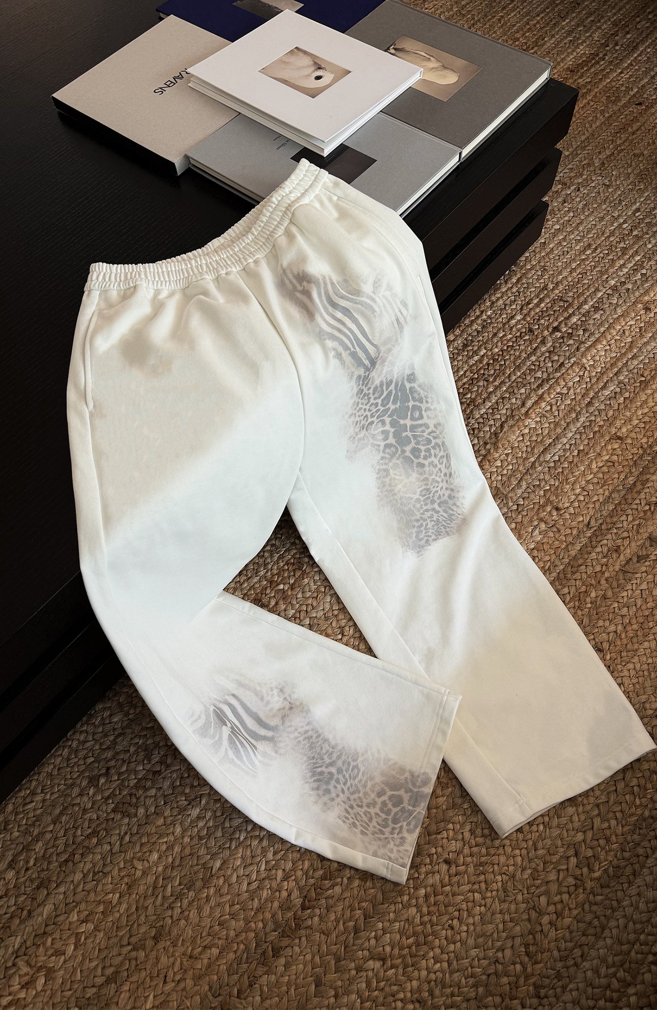 DONSMOKE Zebra-Leopard Graphic Sweatpants, premium urban and streetwear designers apparel on PROJECTISR.com, DONSMOKE