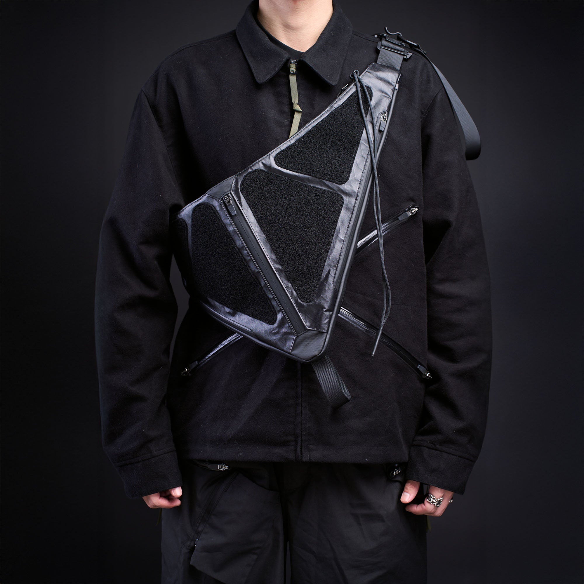 OVERCLOCK ROAM Tactical Tri-Panel Crossbody Sling, premium urban and streetwear designers apparel on PROJECTISR.com, OVERCLOCK ROAM