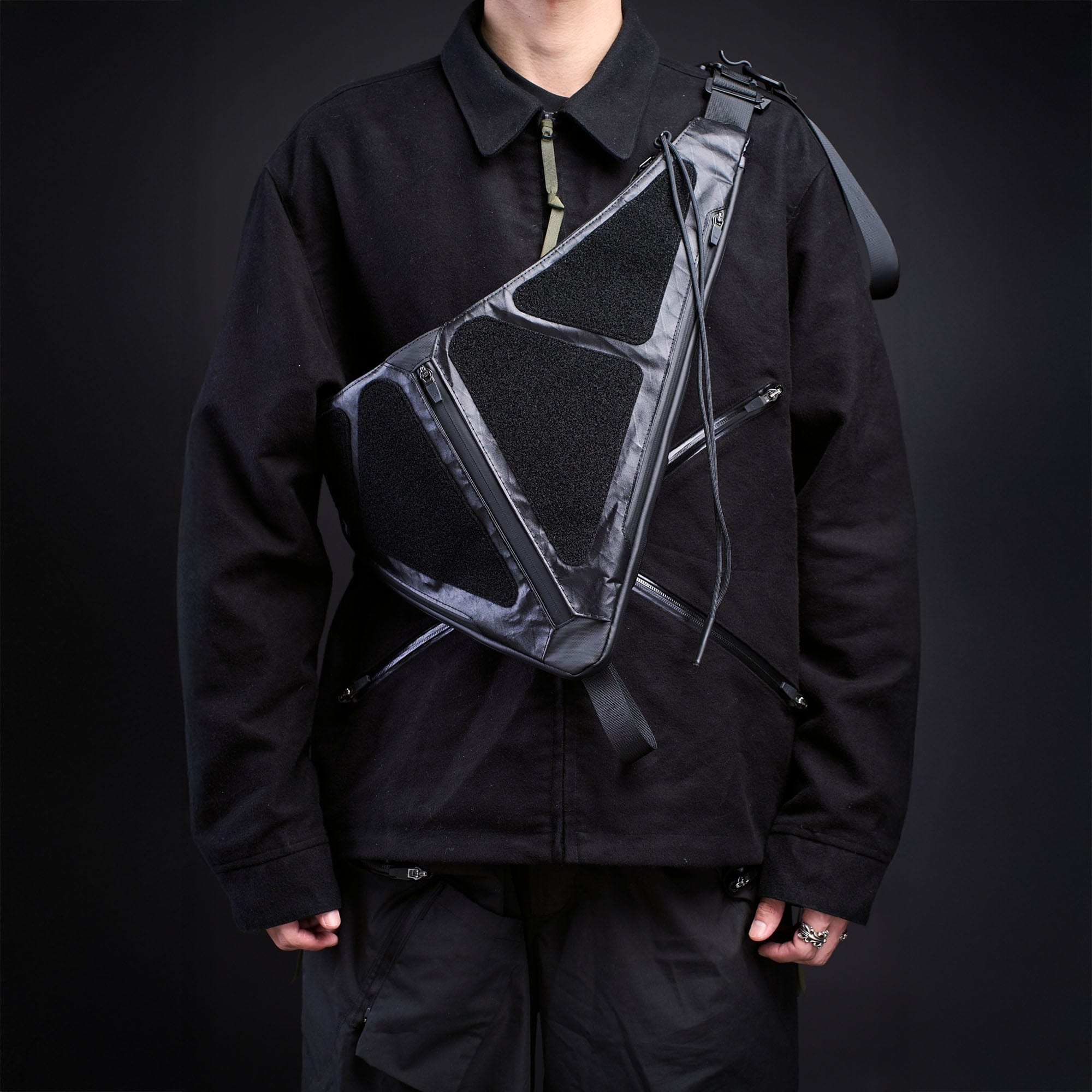 OVERCLOCK ROAM Tactical Tri-Panel Crossbody Sling, premium urban and streetwear designers apparel on PROJECTISR.com, OVERCLOCK ROAM