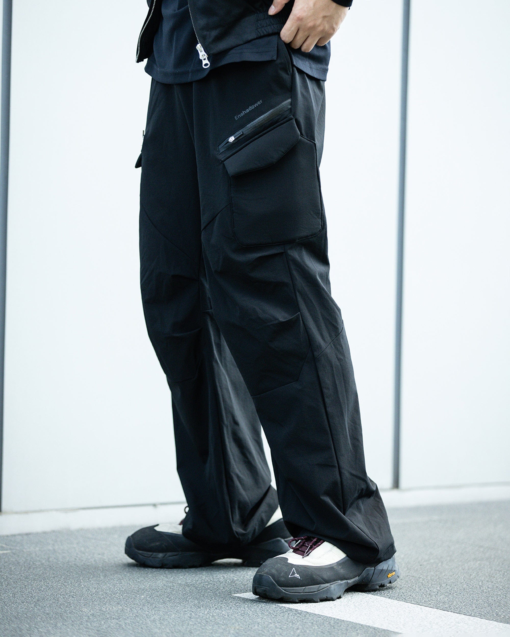 ENSHADOWER Waterproof Pleated Foam Pocket Hiking Pants, premium urban and streetwear designers apparel on PROJECTISR.com, ENSHADOWER