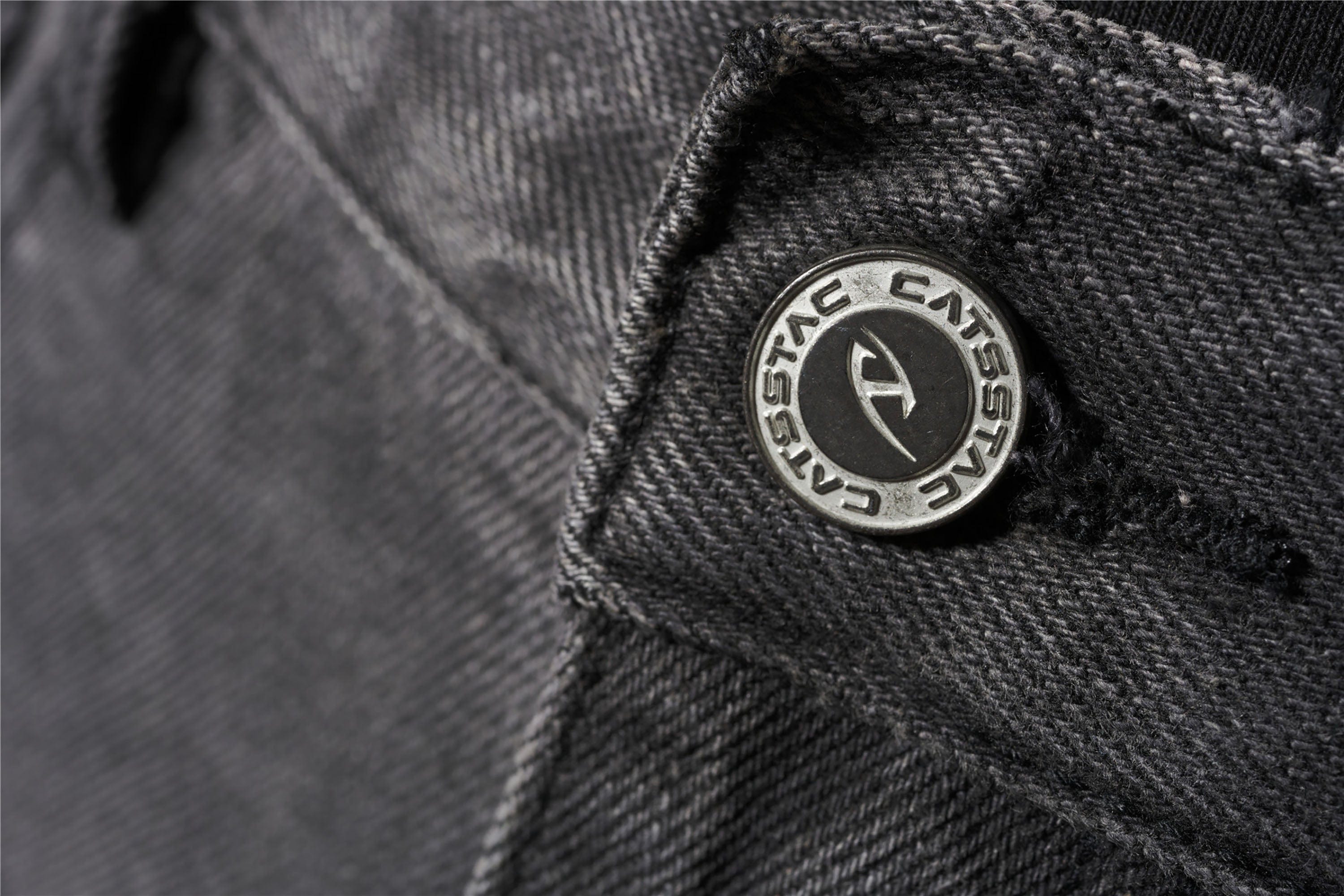 CATSSTAC Wave-Washed Flared Jeans, premium urban and streetwear designers apparel on PROJECTISR.com, CATSSTAC