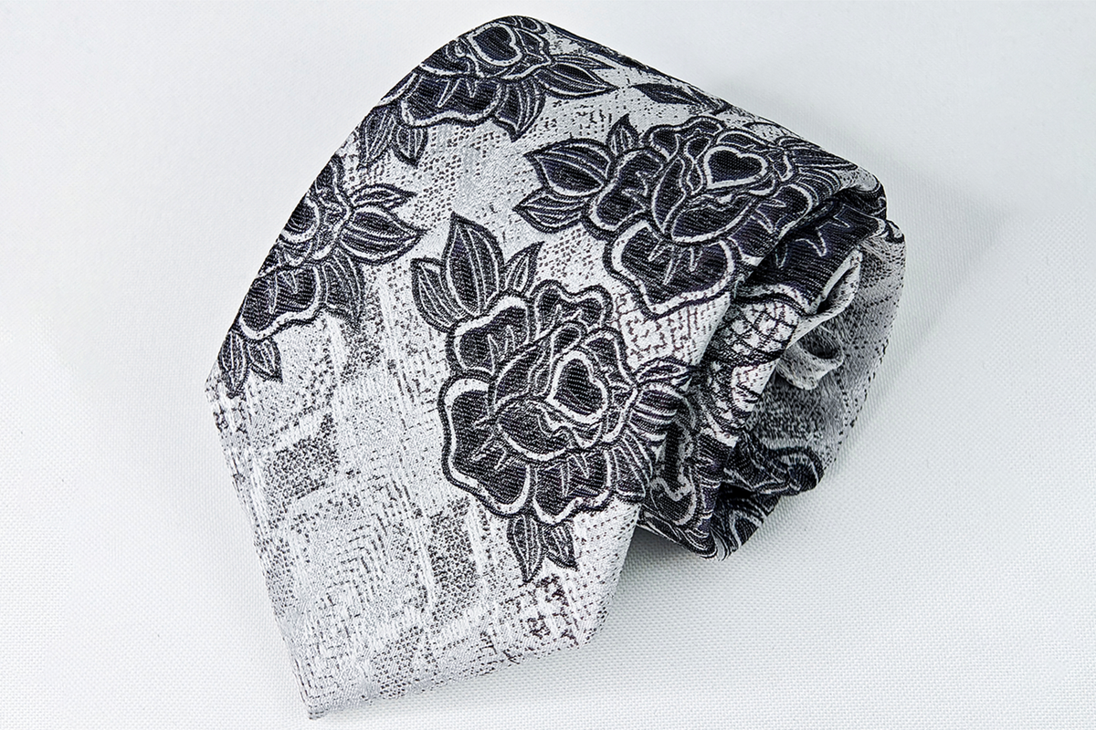 FACEONLAB Carnivorous Flower Jacquard No-Tie Necktie