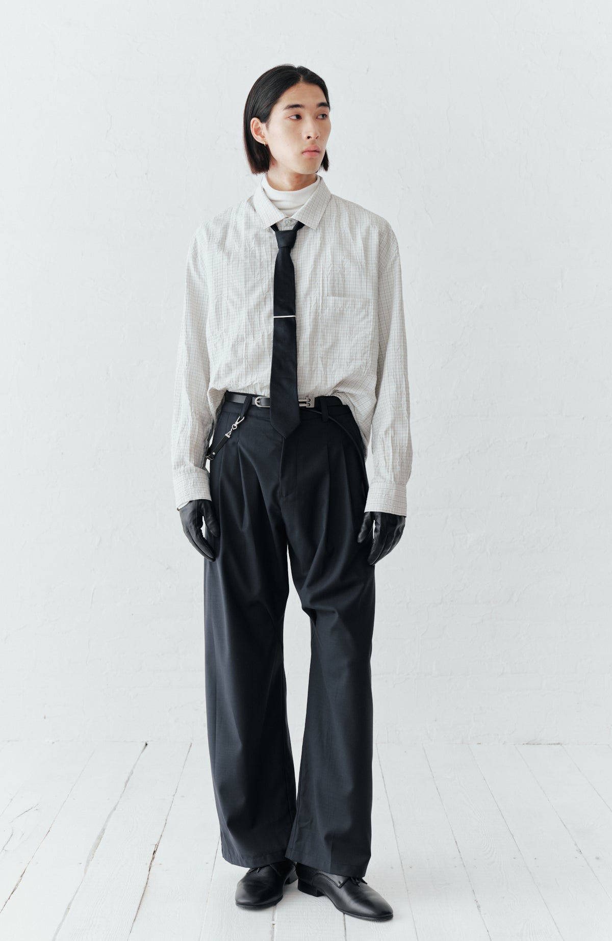 GRAINMUSTARD High-Waist Wide-Leg Trousers